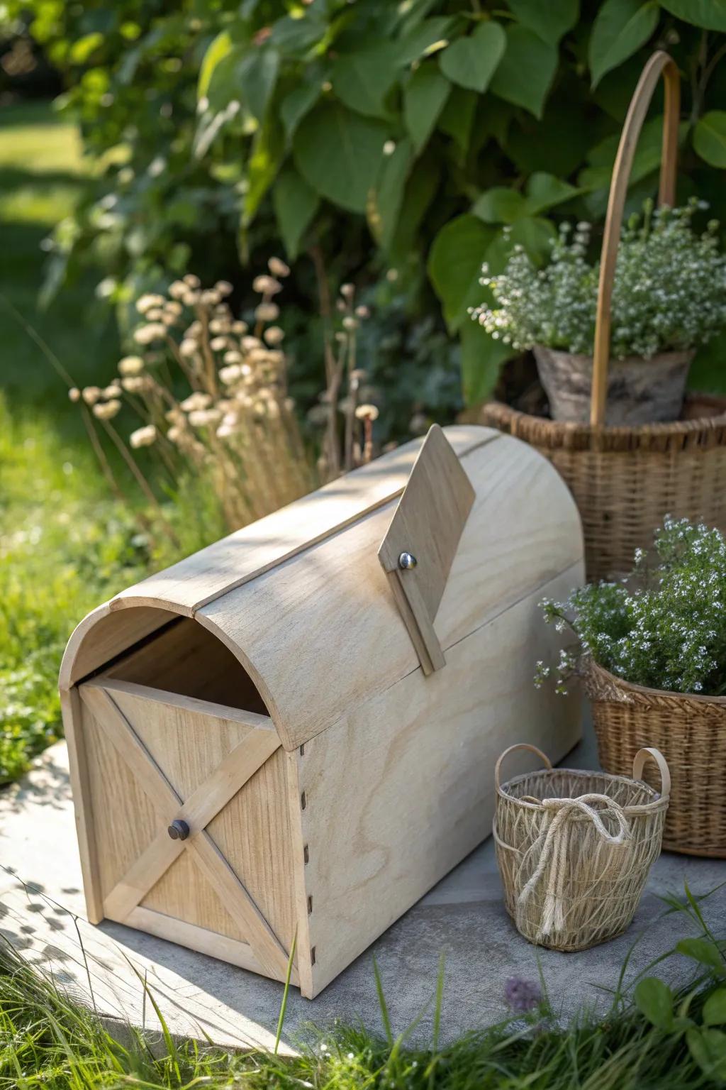Add a touch of nostalgia to your home with this charming envelope-shaped mailbox.