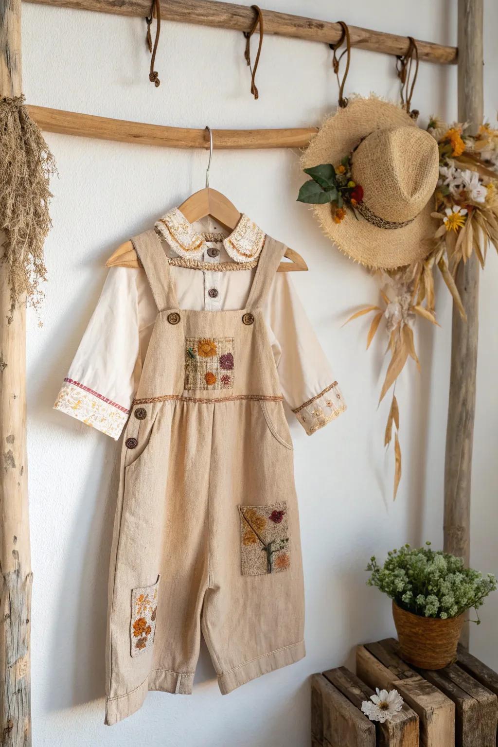 Craft a charming family Halloween with these beautifully minimalistic scarecrow costumes! 🎃👗 #FamilyFun #ScandinavianStyle