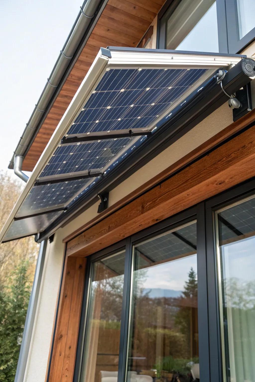 Harness the power of the sun with a stylish solar-powered awning—where innovation meets craftsmanship.