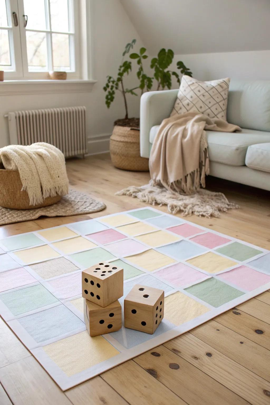 Bring your family together with this charming DIY life-size board game setup, perfect for a cozy and interactive evening.