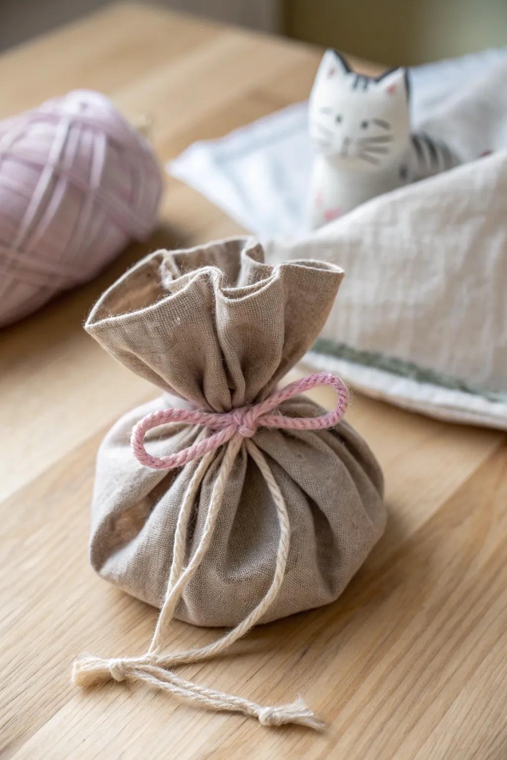 Delight your feline friend with this charming DIY crinkle toy, where simplicity meets playful elegance.