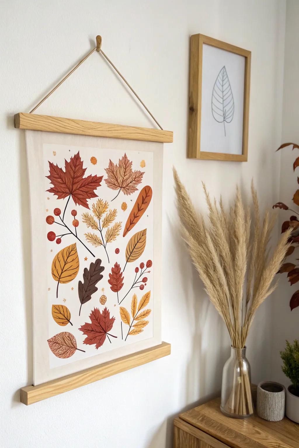 Transform your office with a touch of autumn elegance. 🍂 #FallDecor #MinimalistArt