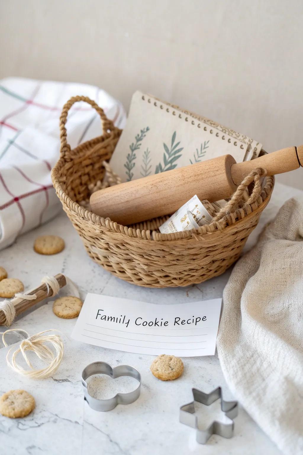 Craft a heartfelt gift with our Baking Bonanza basket – where simplicity meets charm!