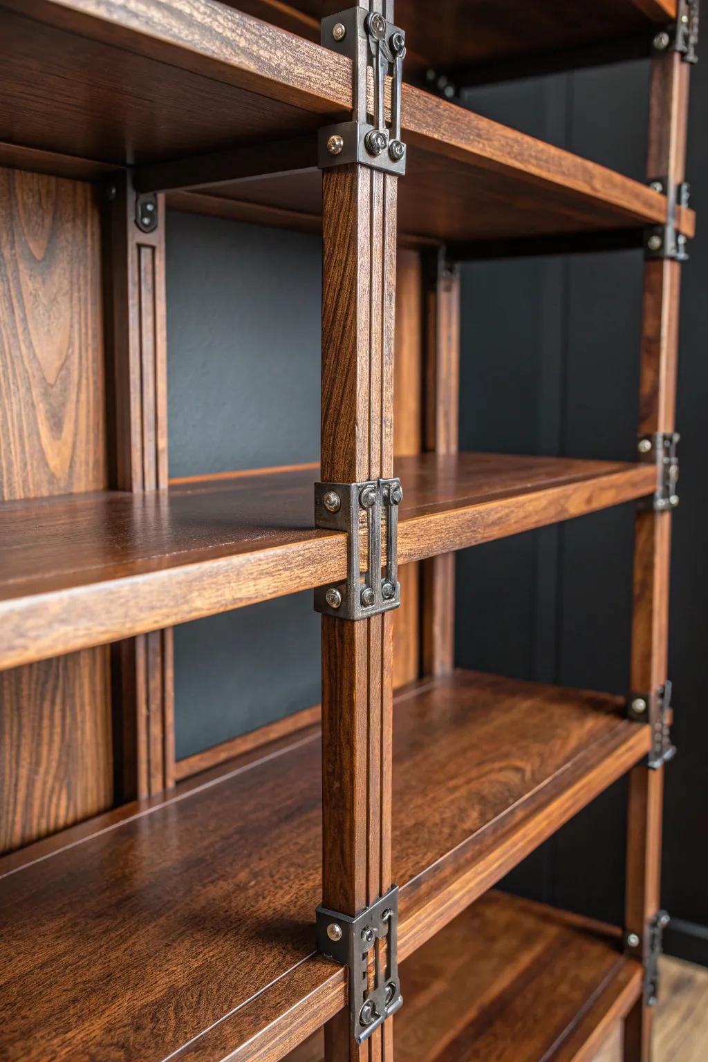 Elevate your workshop with this sleek and adaptable lumber rack – perfect for any growing collection.