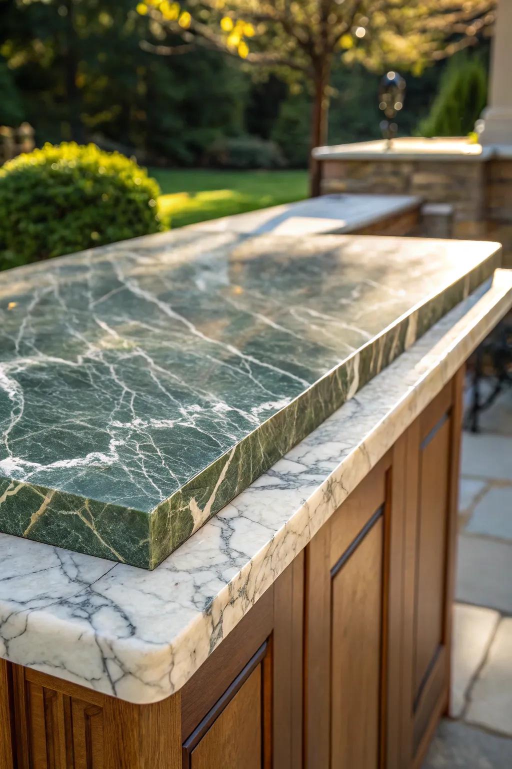 Elevate your outdoor space with the timeless elegance of natural marble.