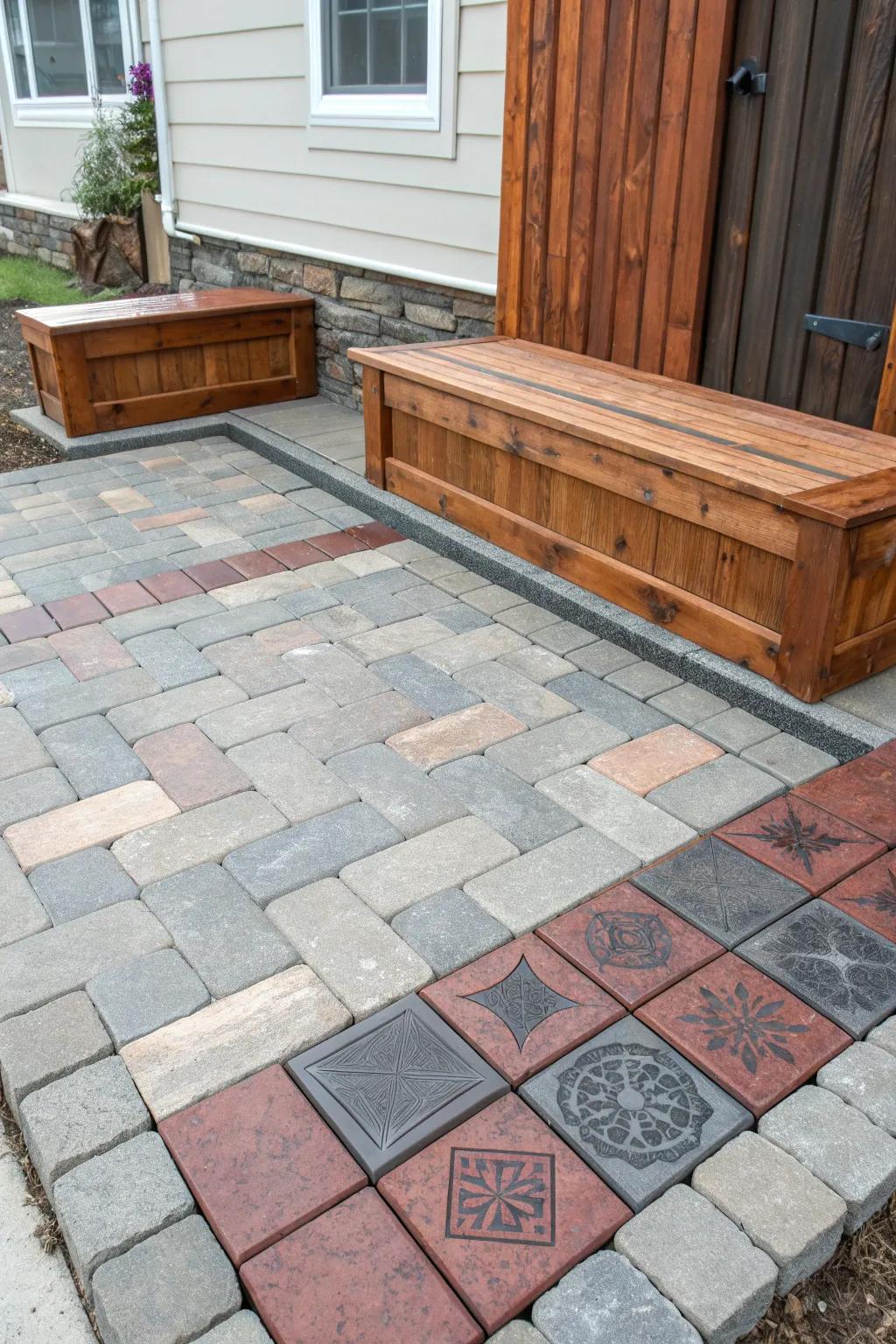 Elevate your outdoor space with a stunning blend of stone and wood—rustic charm meets refined elegance.
