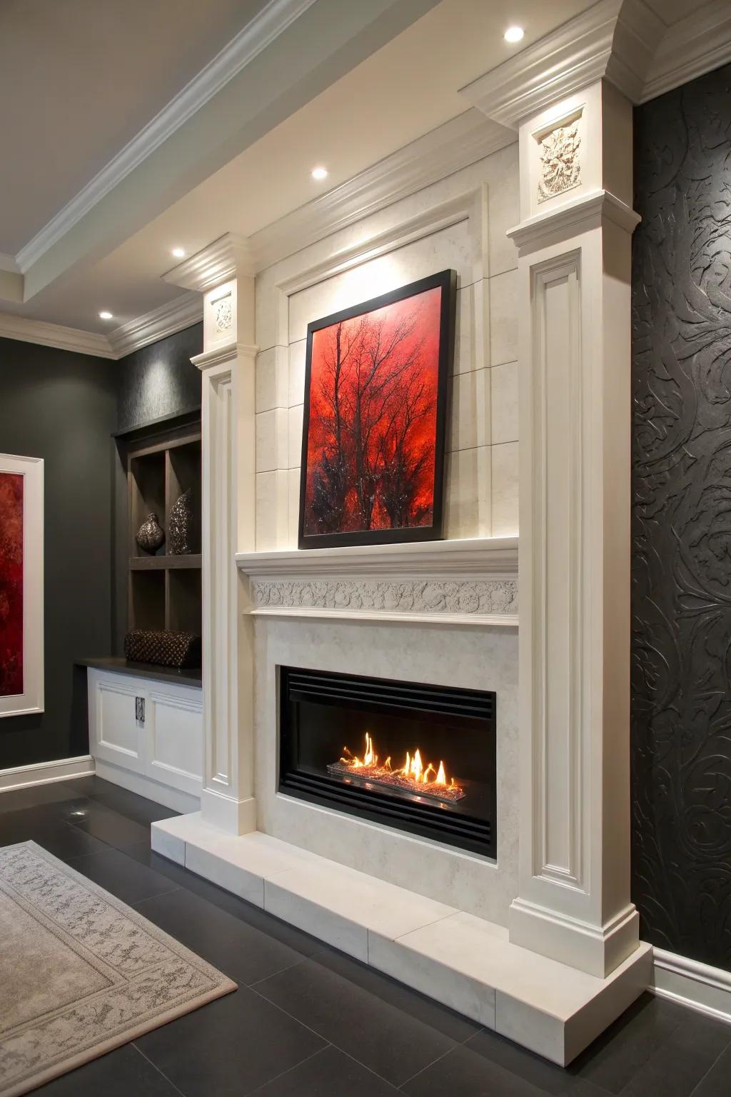 Transform your space with a stunning drywall niche—where craftsmanship meets bold design.