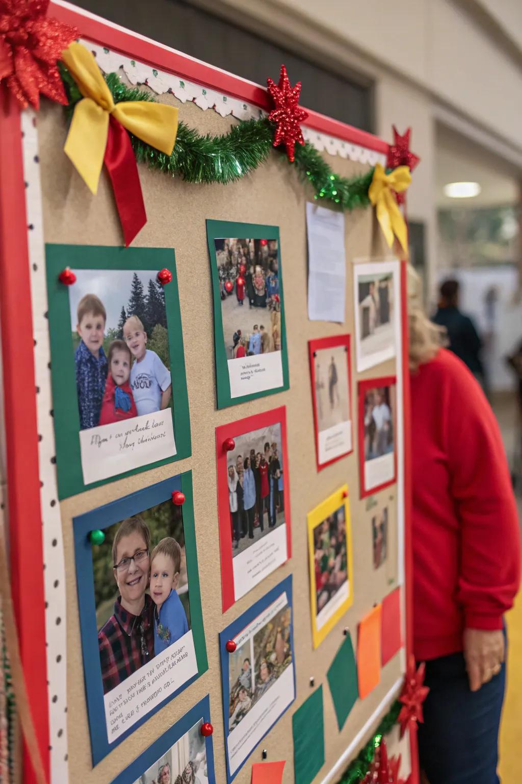 A photo collage captures the essence of past Christmas celebrations.