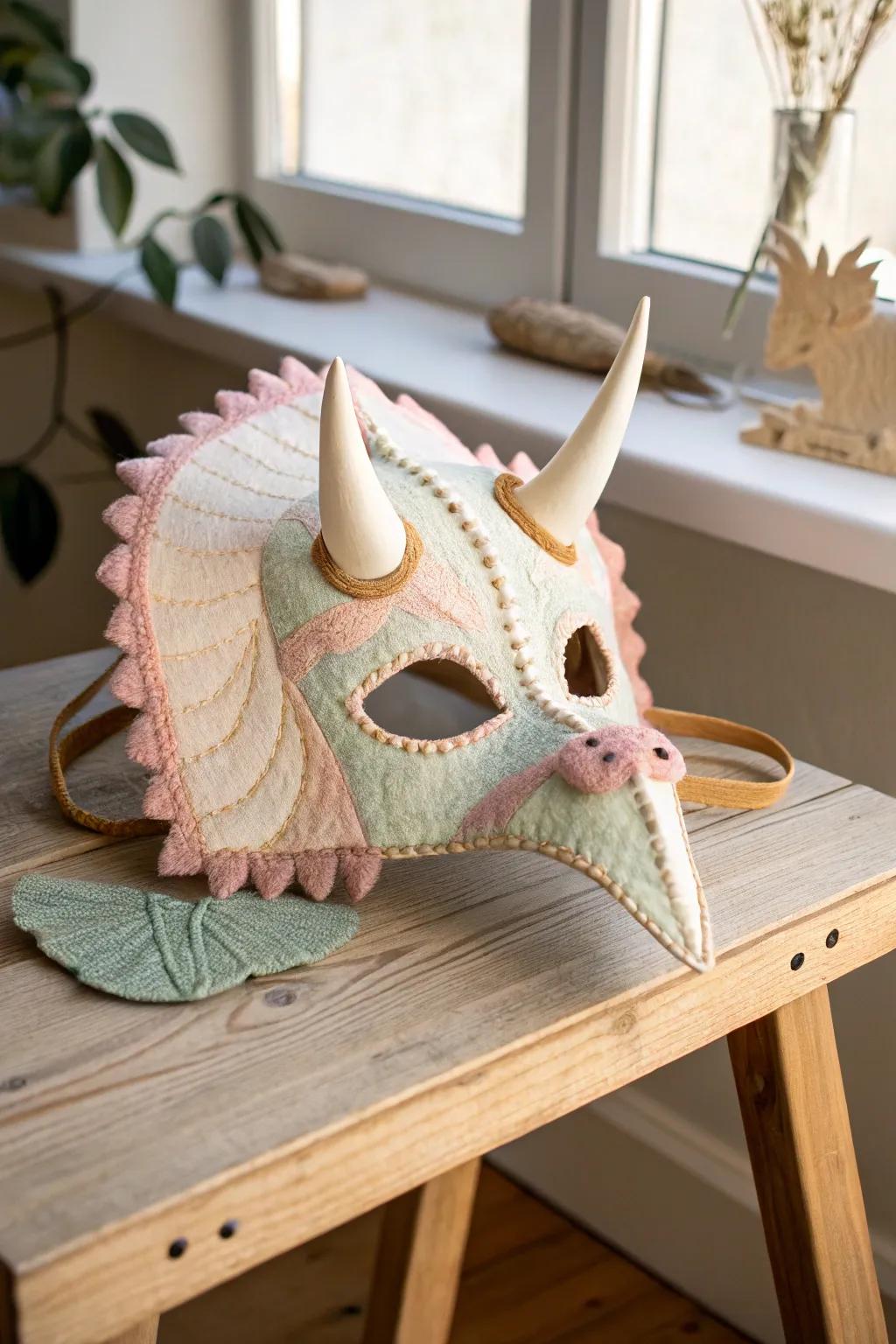 Unleash creativity with our mix-and-match dinosaur mask, where simplicity meets playful design!