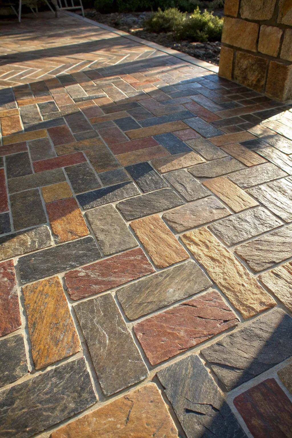 Step onto timeless elegance with natural stone patio flooring.