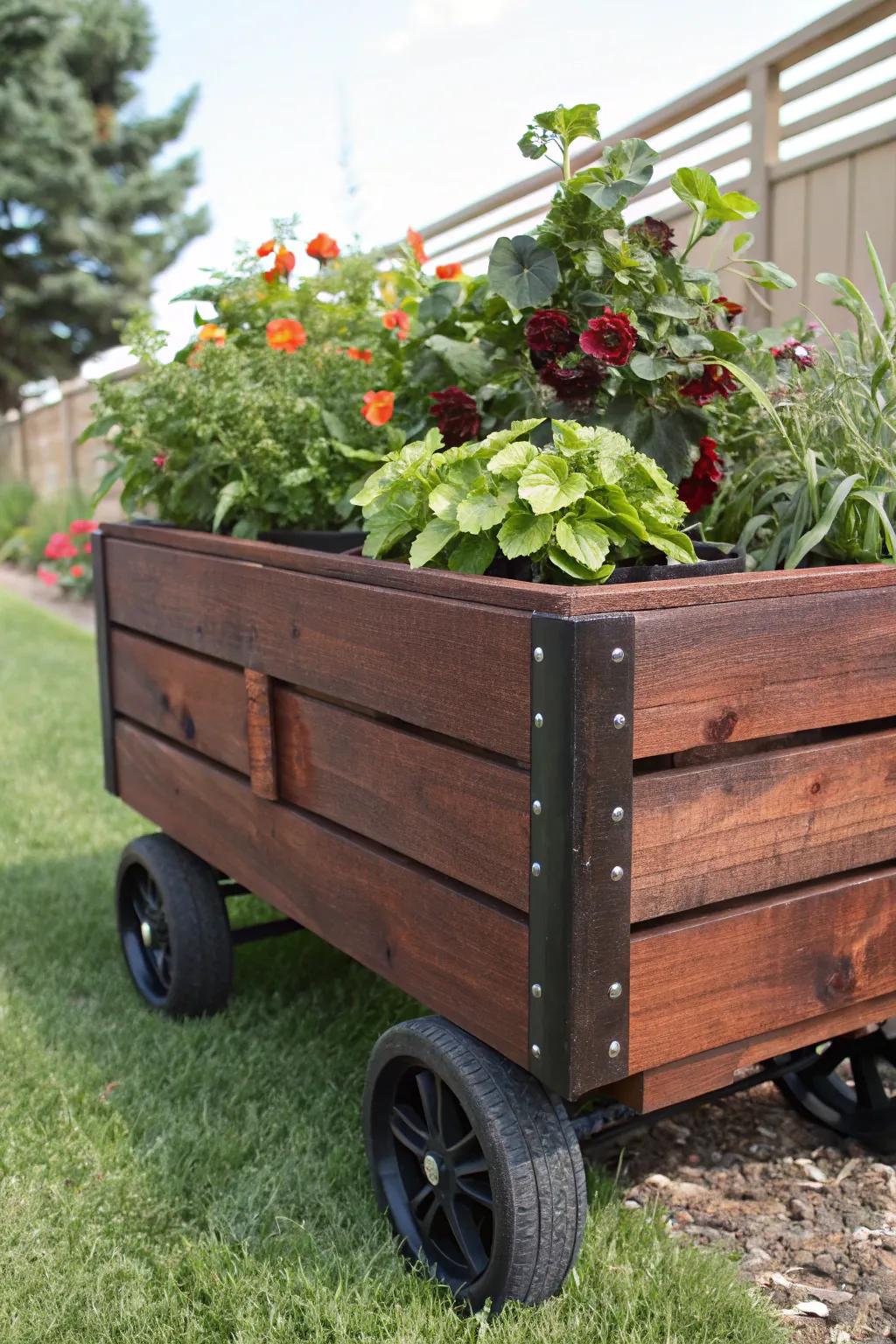 Roll into versatility with portable pallet beds—where craftsmanship meets nature's beauty.