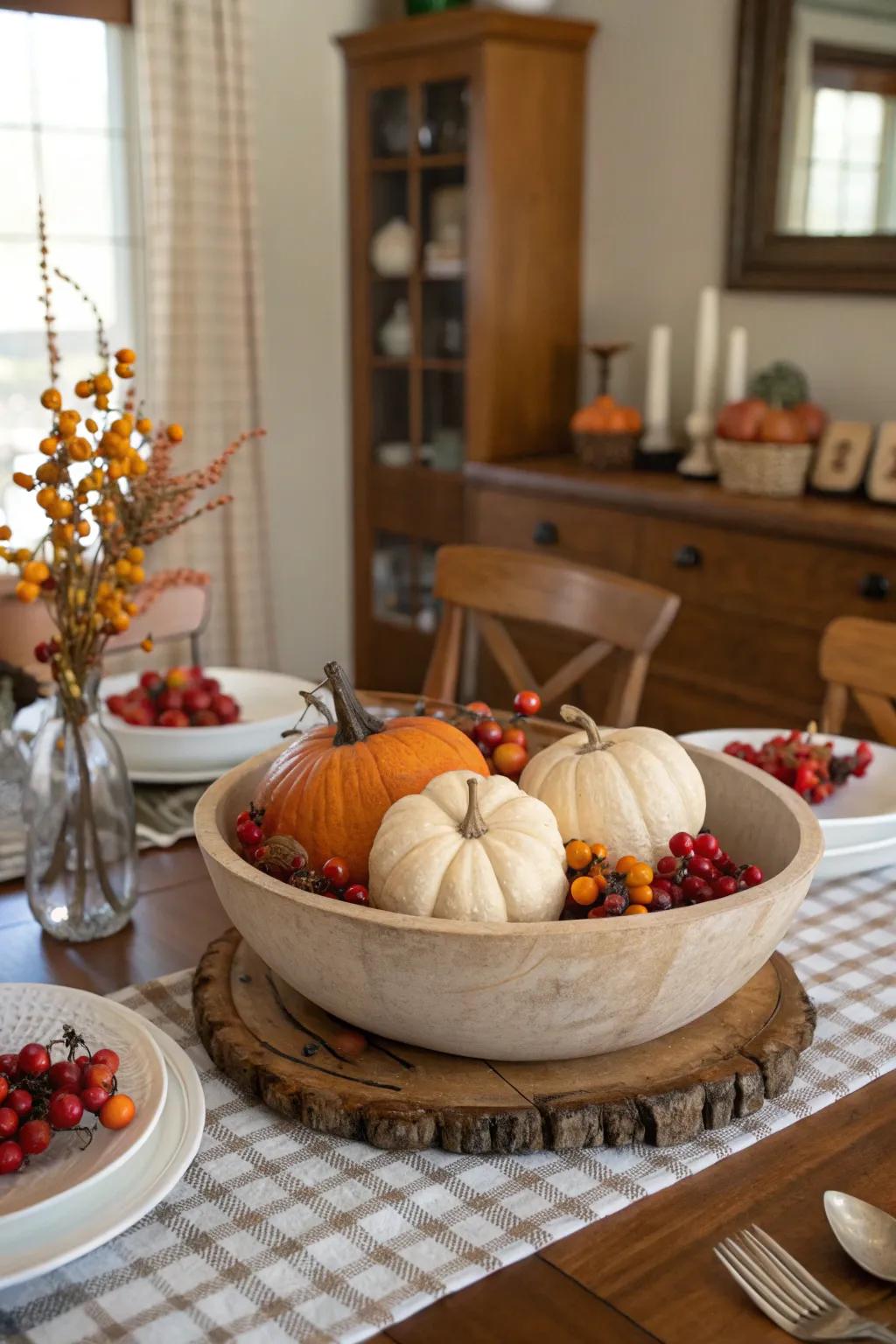 Faux berries add vibrant color to autumn displays