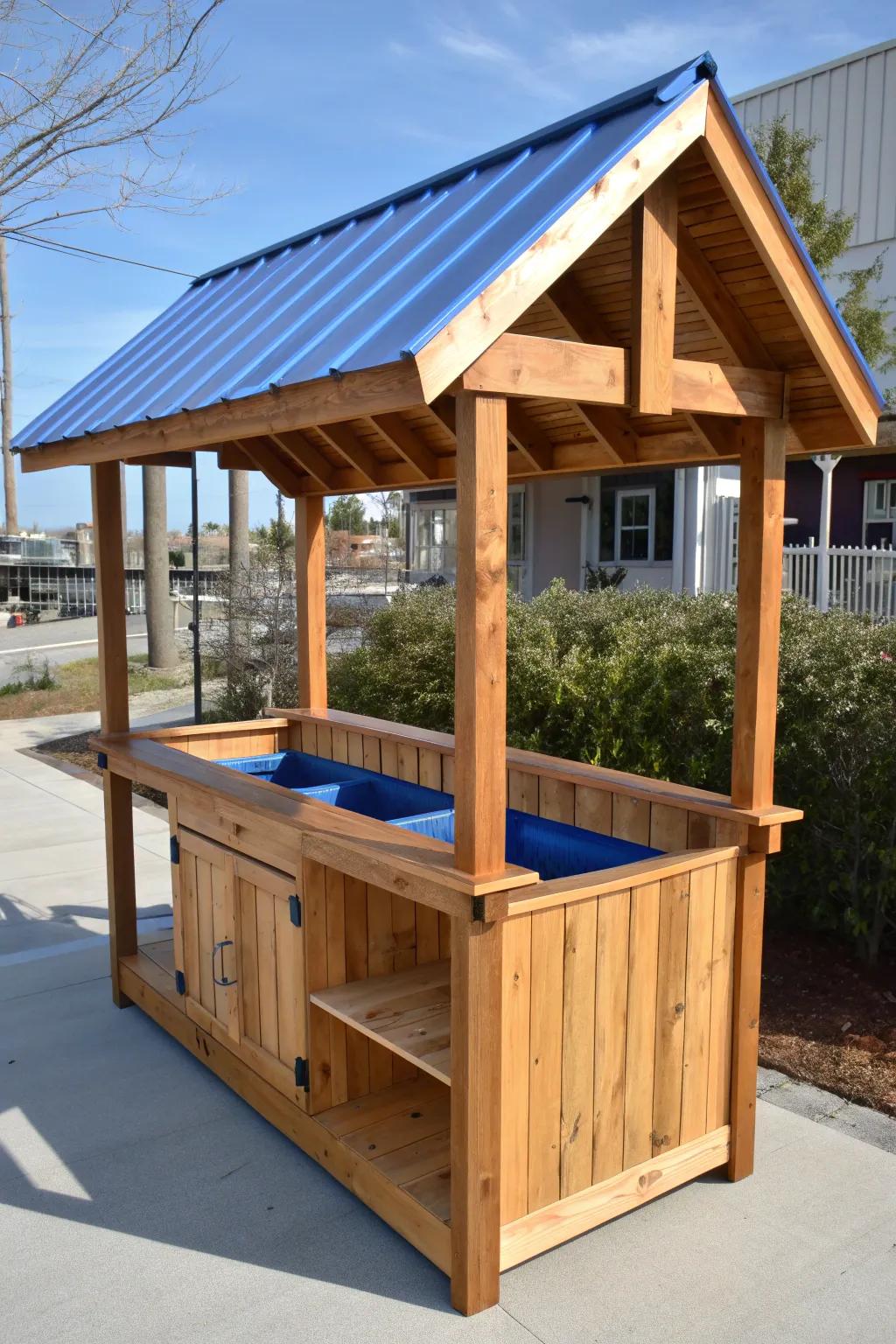 Crafted for all conditions: A weather-ready fish cleaning station designed for the dedicated craftsman.