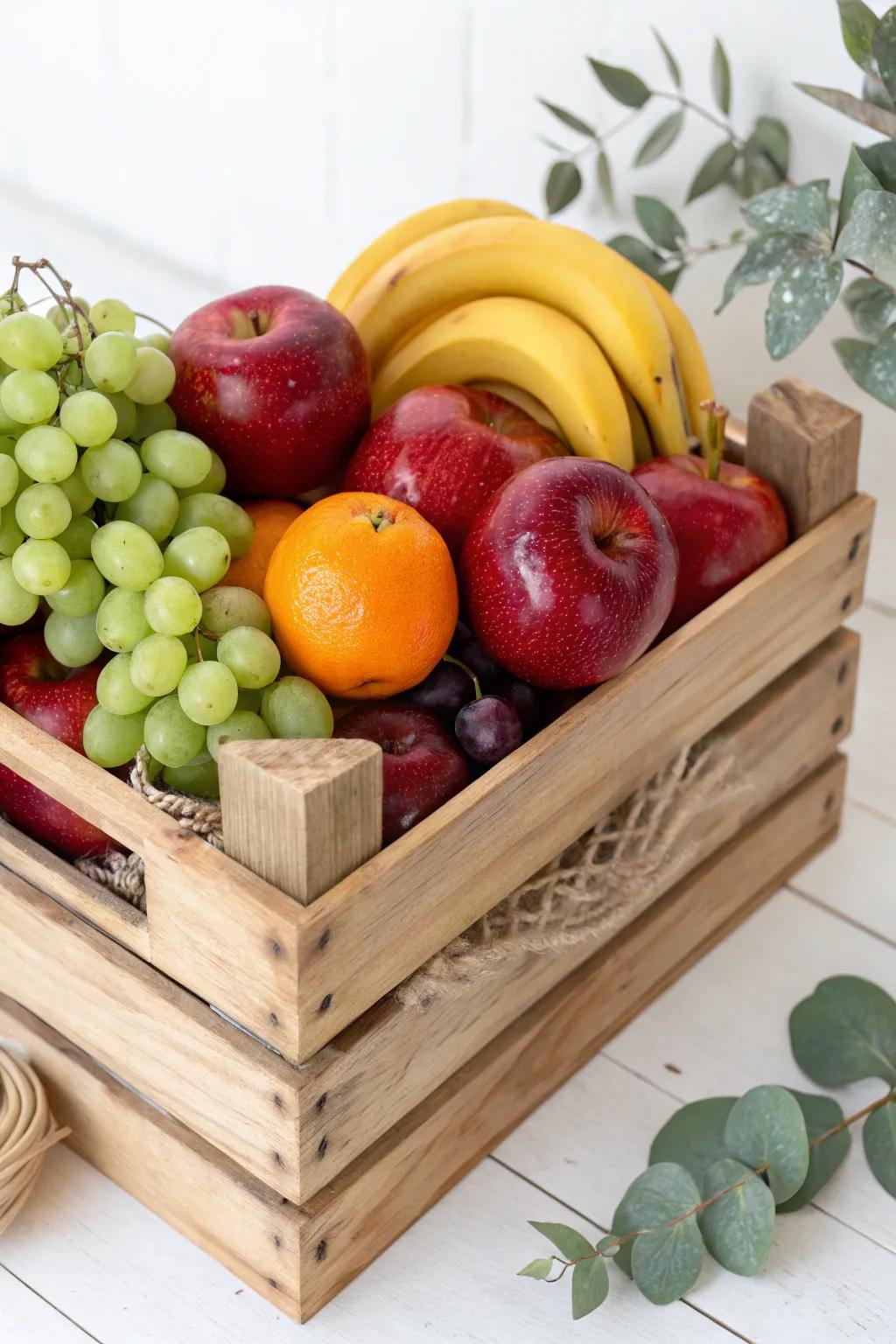 Elevate your fruit display with a touch of elegance and simplicity. 🍏🍊 #ElegantEdibles