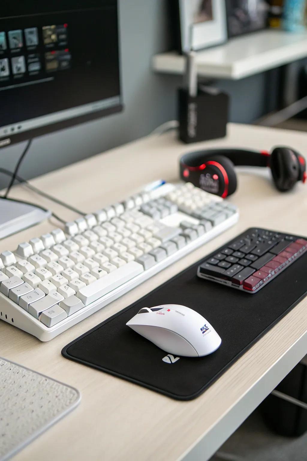Enjoy freedom and a tidy desk with wireless peripherals.