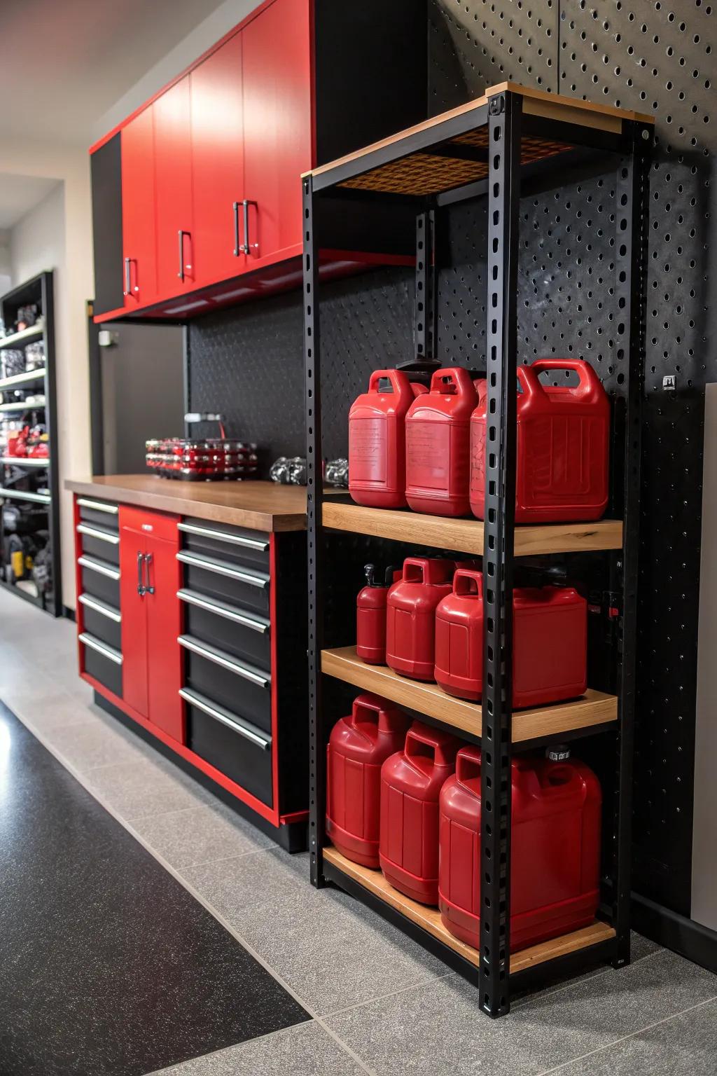 Elevate your garage organization with a stylish rotating storage rack—where functionality meets craftsmanship.