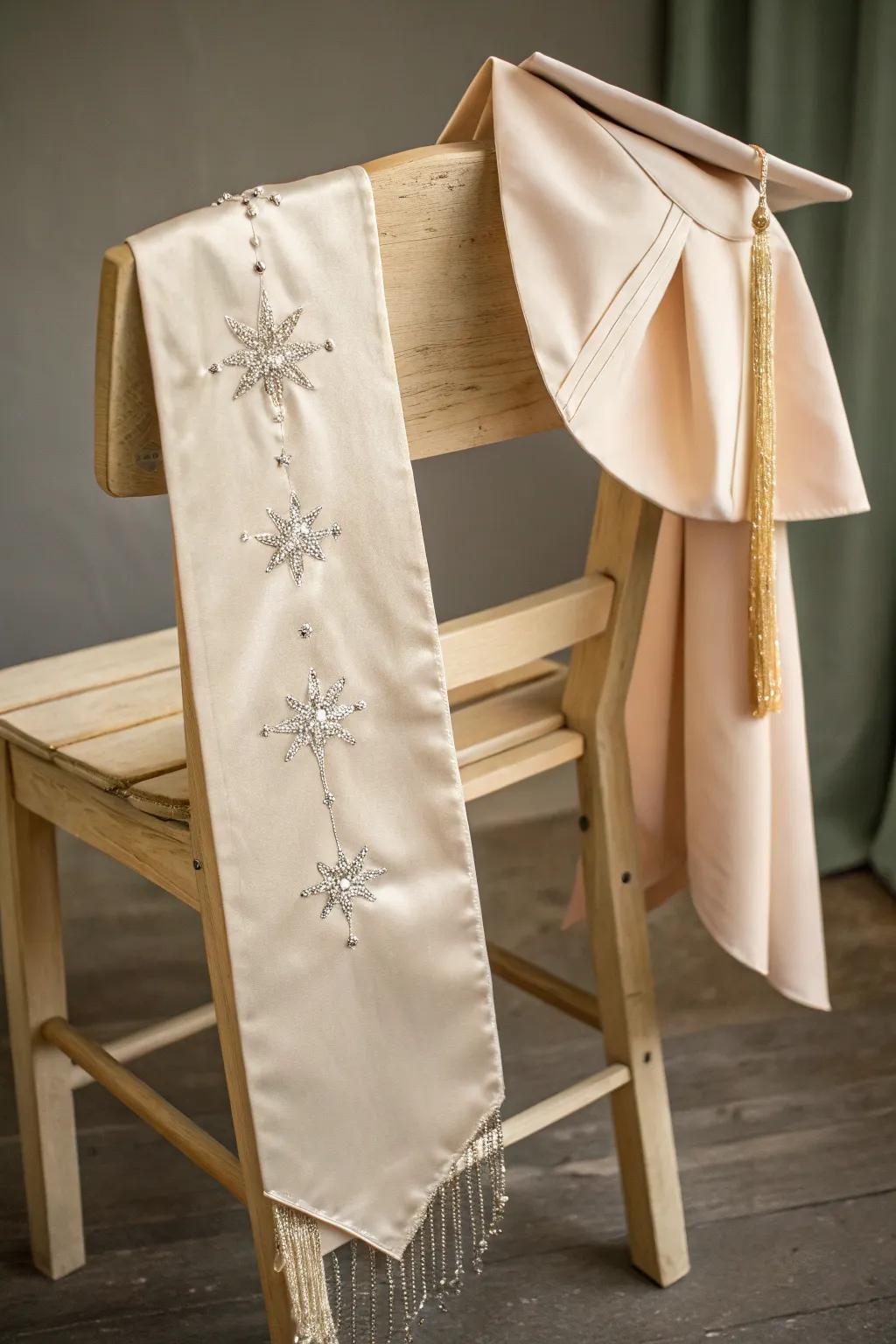 Elevate your graduation style with a touch of stardust ✨
