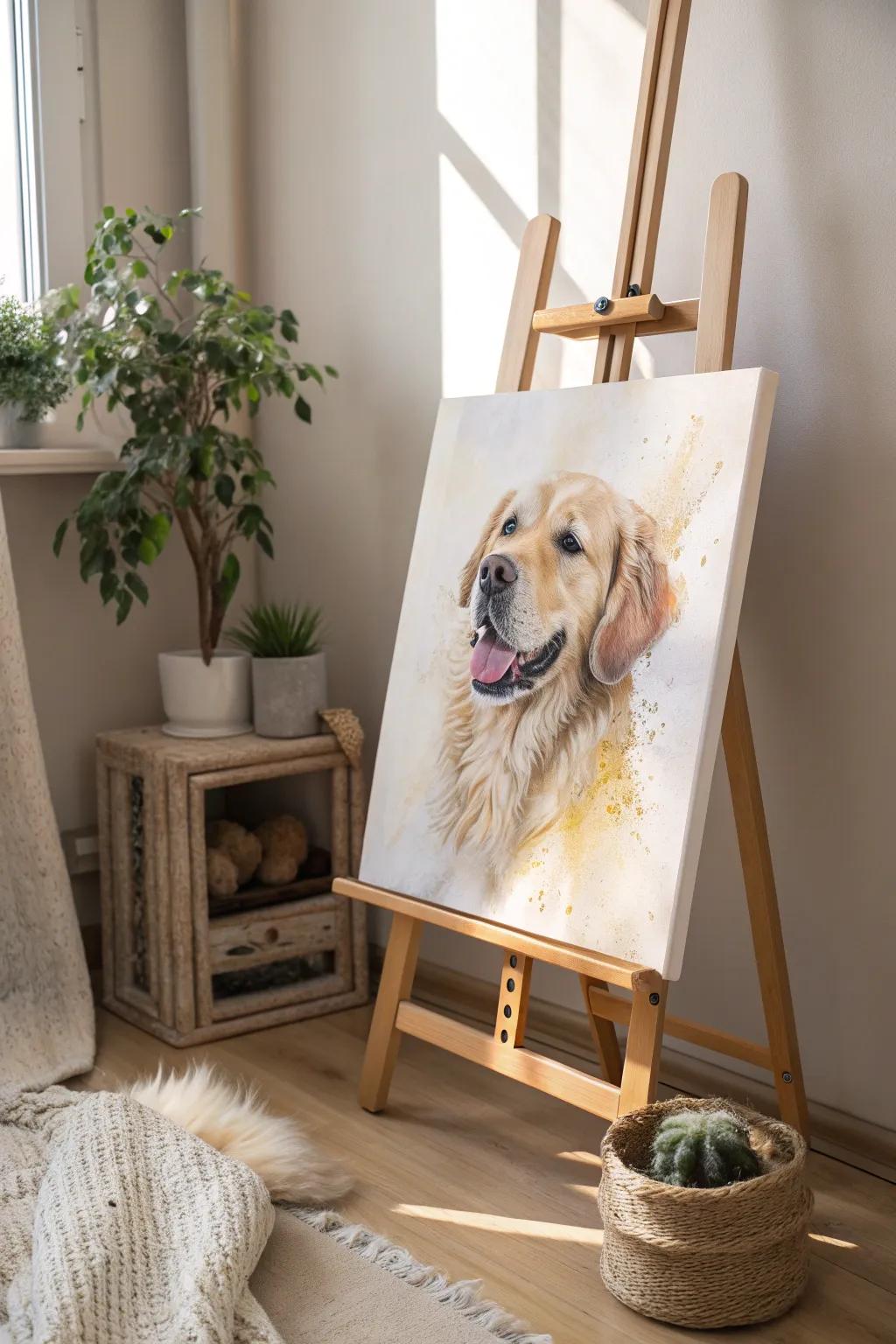 Capture the soul of your beloved pet with a touch of minimalist elegance. 🎨🐾