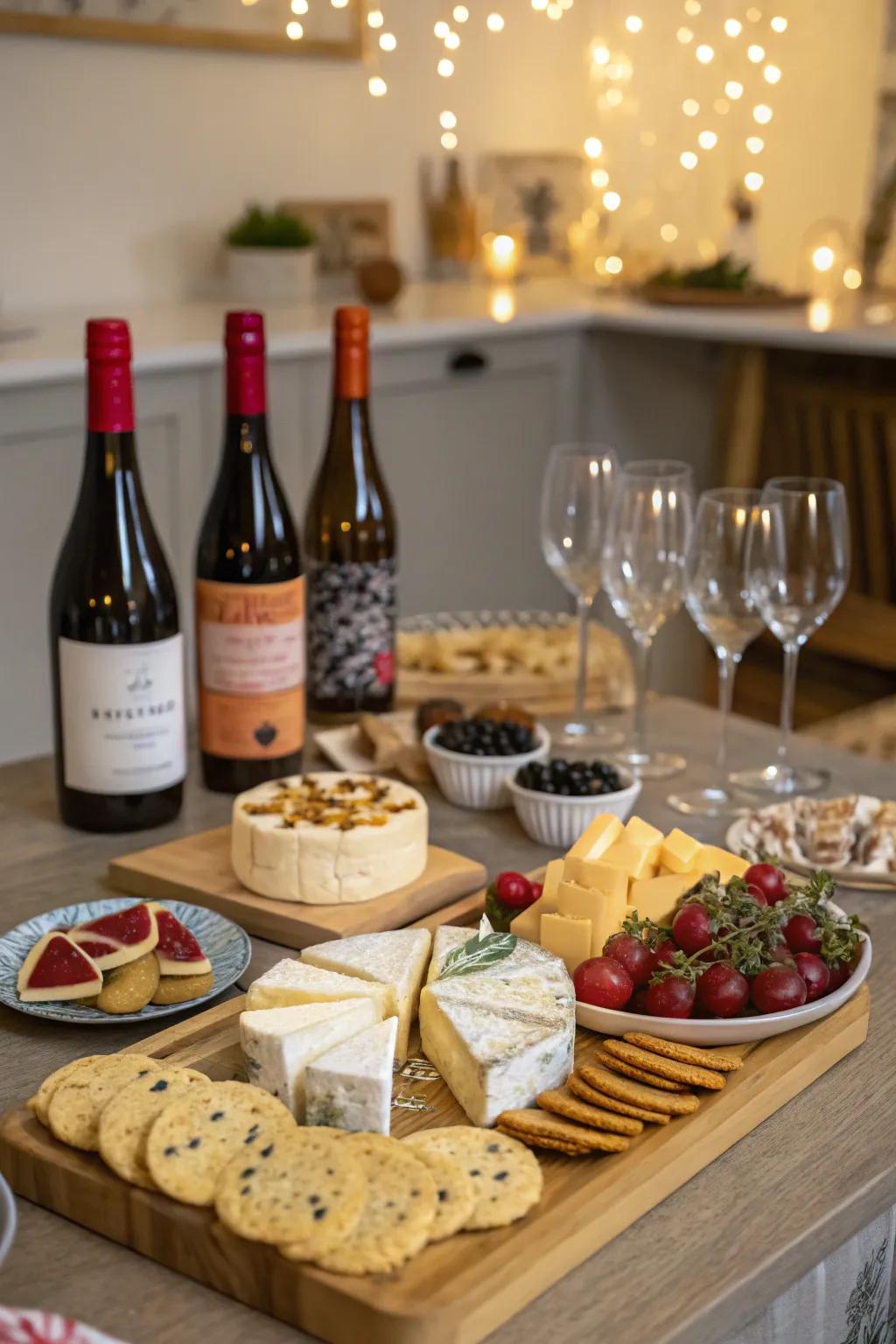 Savor the finer things with a wine and cheese tasting experience.