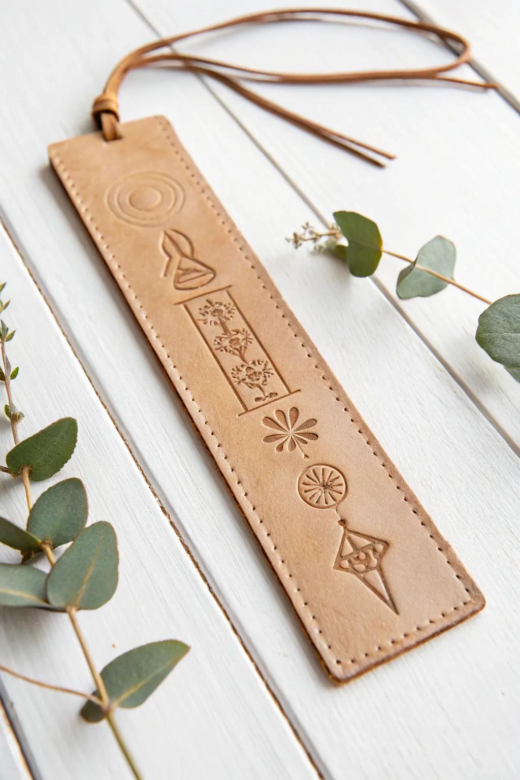 Add a touch of ancient elegance to your reading with this handcrafted hieroglyphic bookmark.