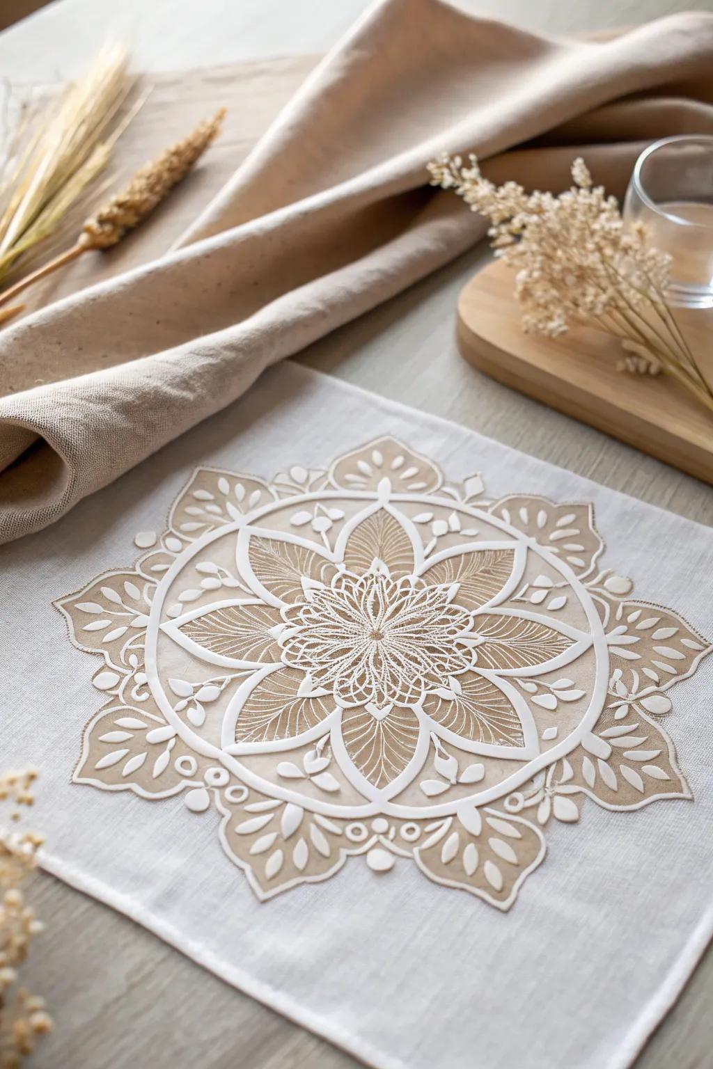 Elevate your DIY projects with this exquisite hot glue stencil – a perfect blend of simplicity and elegance.