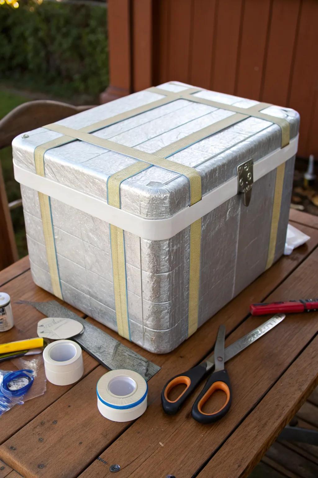 Transform waste into wonder with this upcycled Styrofoam box cooler—where craftsmanship meets creativity.
