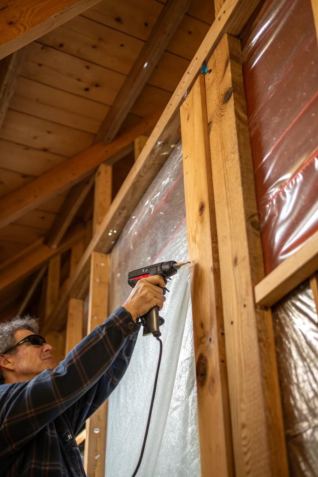 Master the art of moisture control with expertly installed vapor barriers.