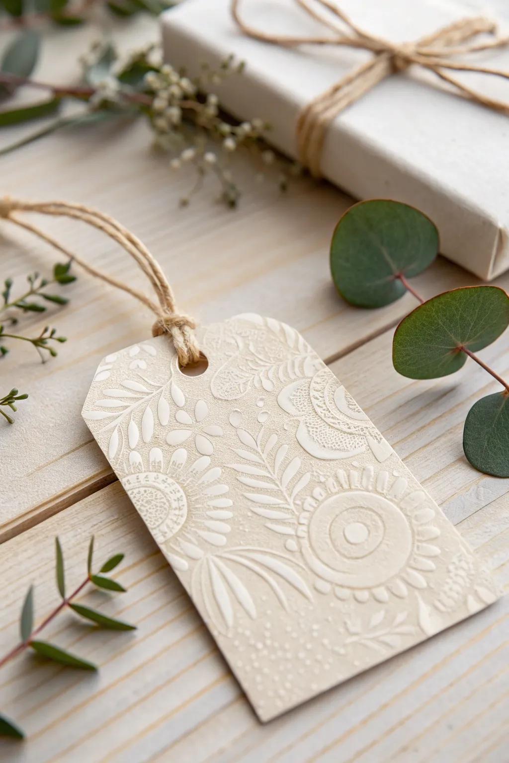 Add a personal touch with handcrafted gift tags – the perfect blend of simplicity and elegance.