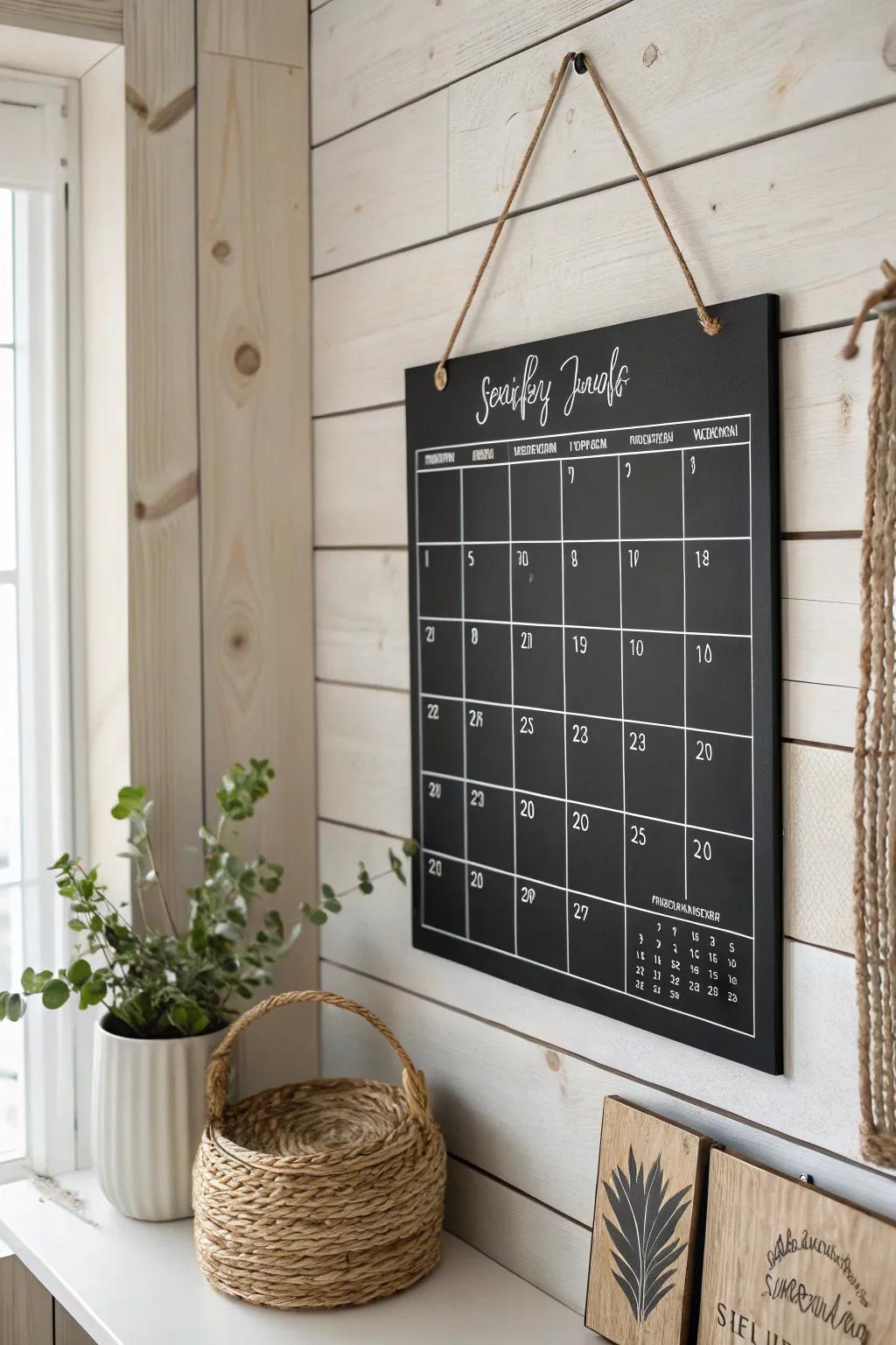 Embrace simplicity with a minimalist calendar that blends Scandinavian elegance with boho charm.