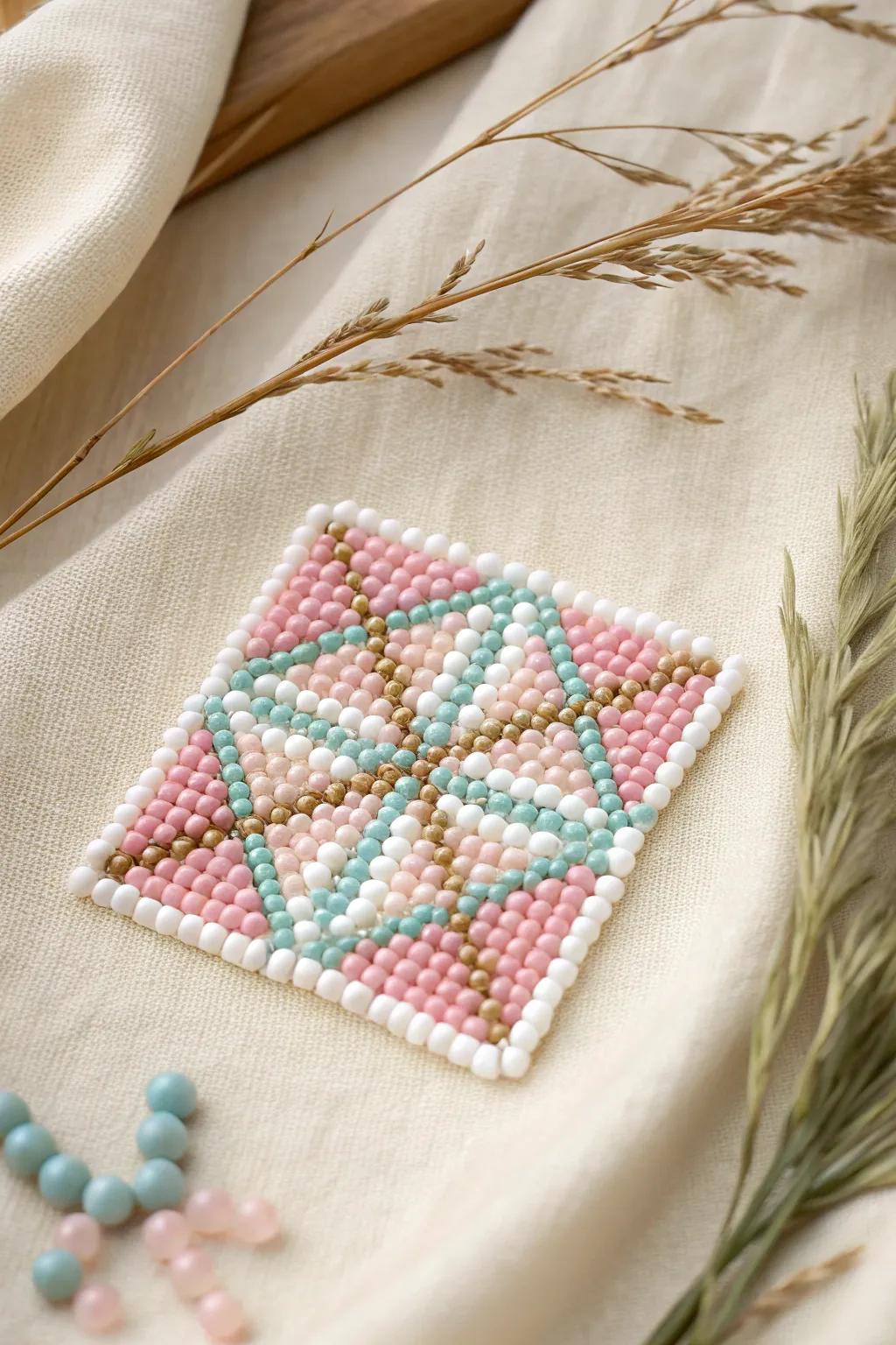 Elevate your decor with a touch of modern artistry through intricate Perler bead designs.