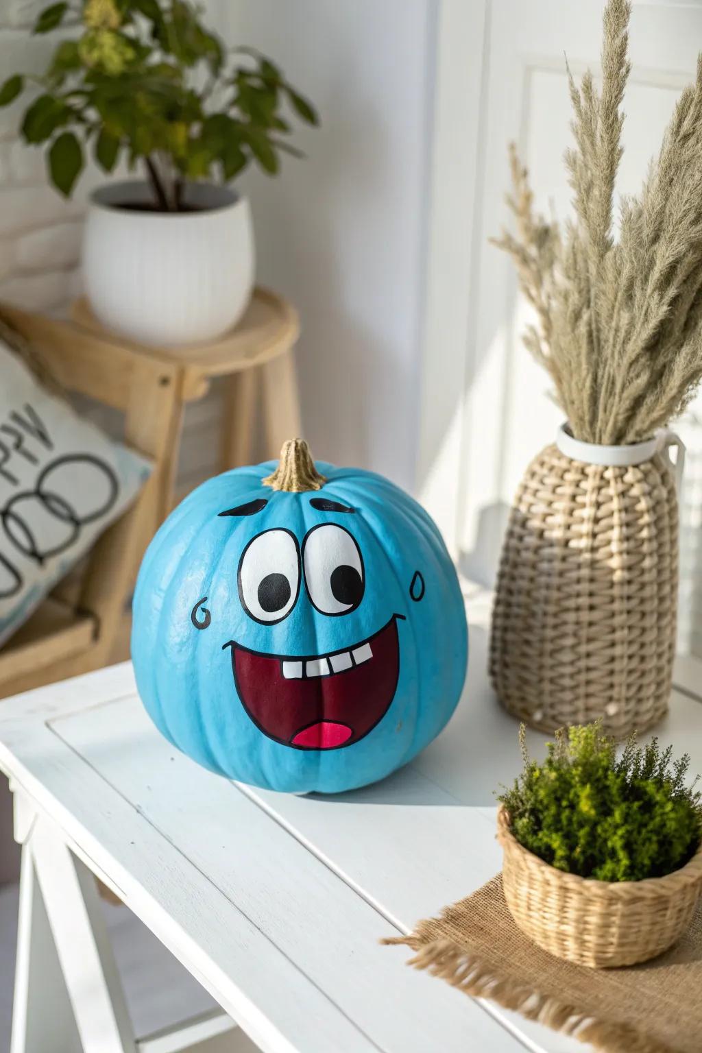 Meet the Giggling Ghoul: A whimsical twist to your Halloween decor that blends humor and style!