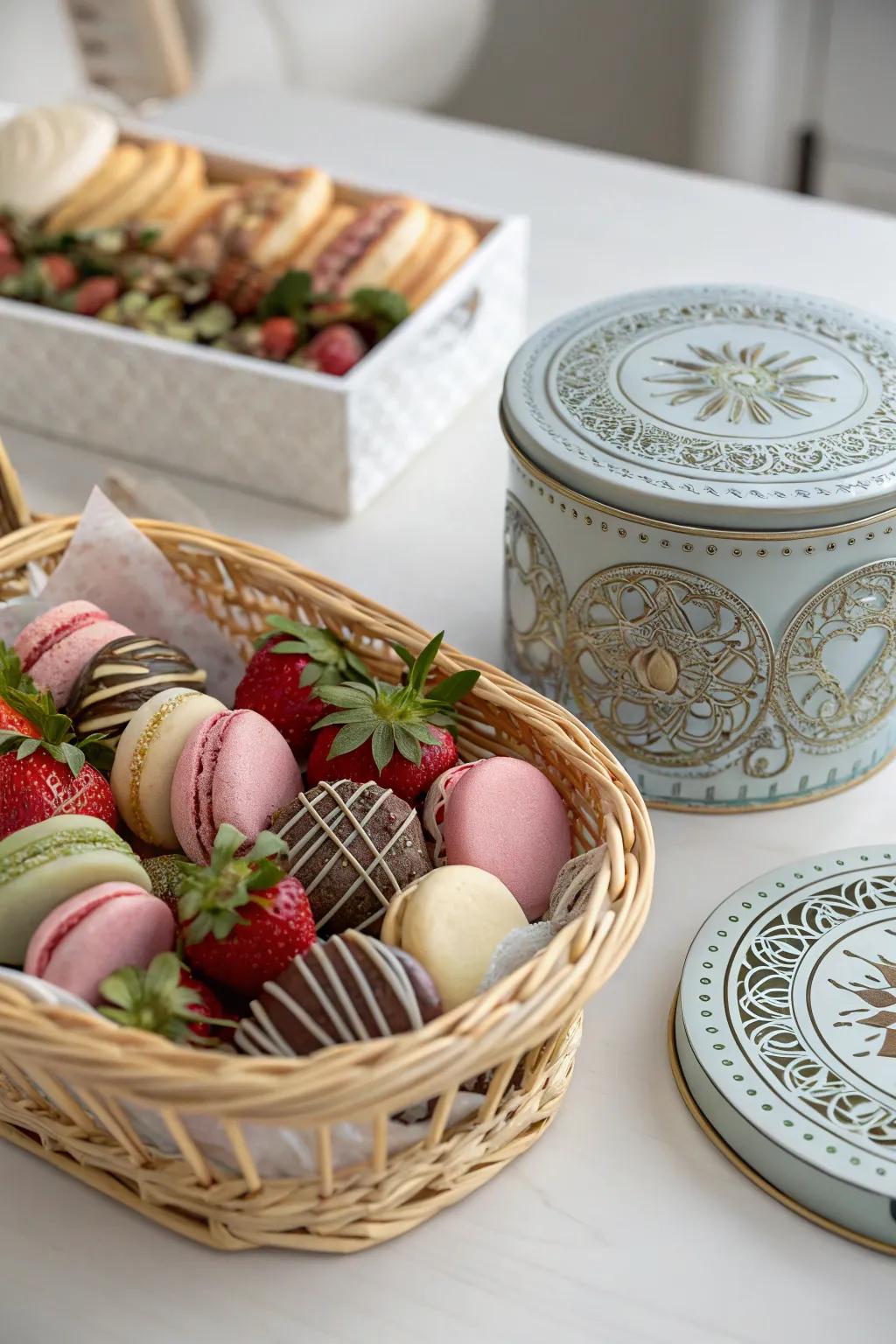 Indulge her sweet tooth with a touch of elegance and simplicity this Mother's Day.