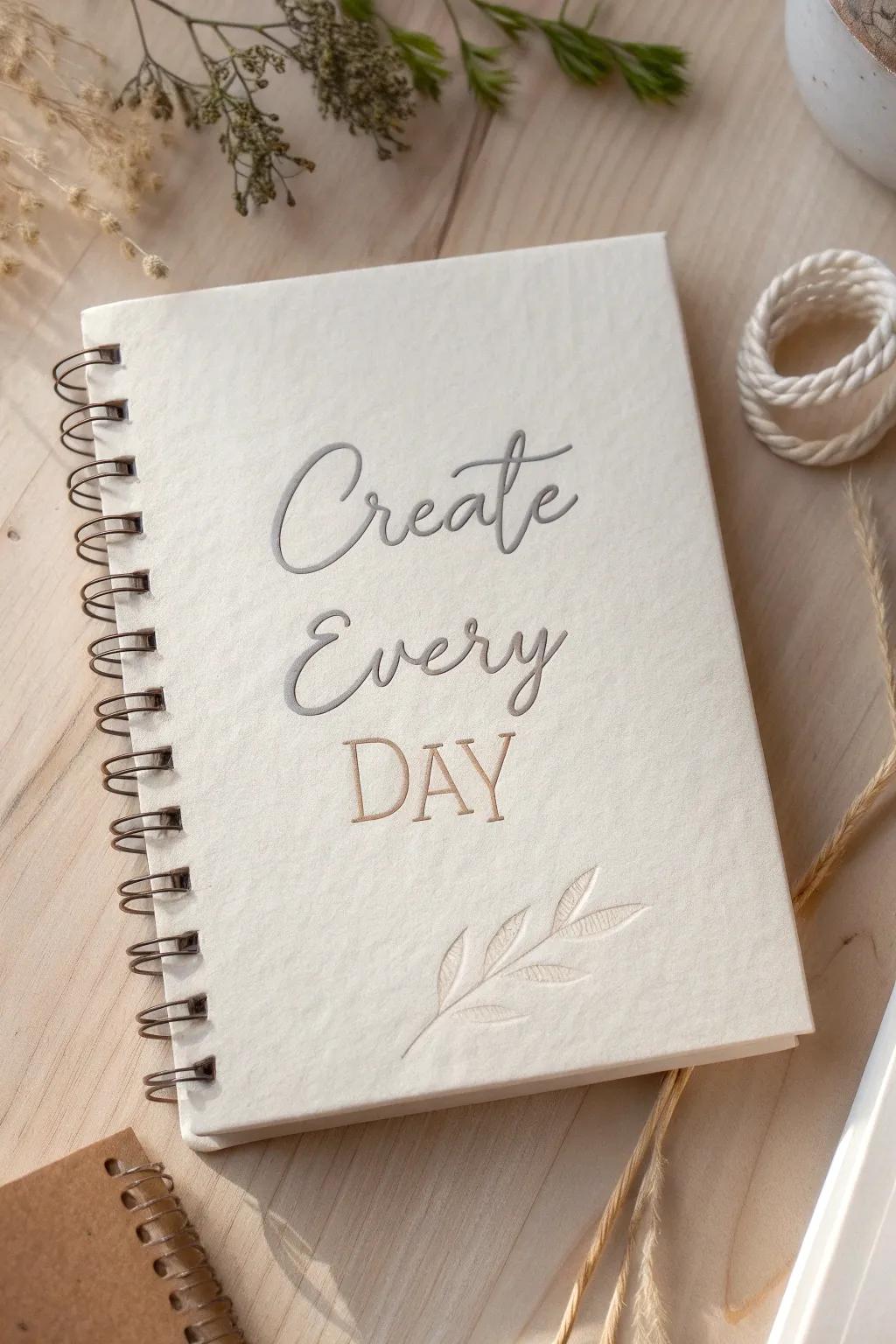 Elevate your note-taking with a touch of inspiration. #CreateEveryDay