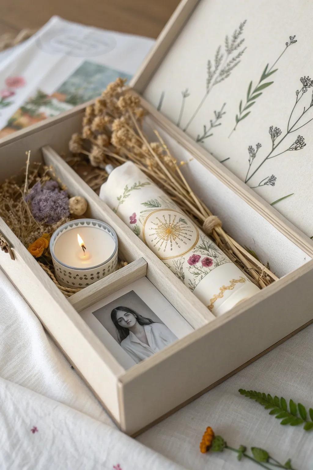 Delicate and charming: A mini ofrenda that brings warmth and meaning to any small space.