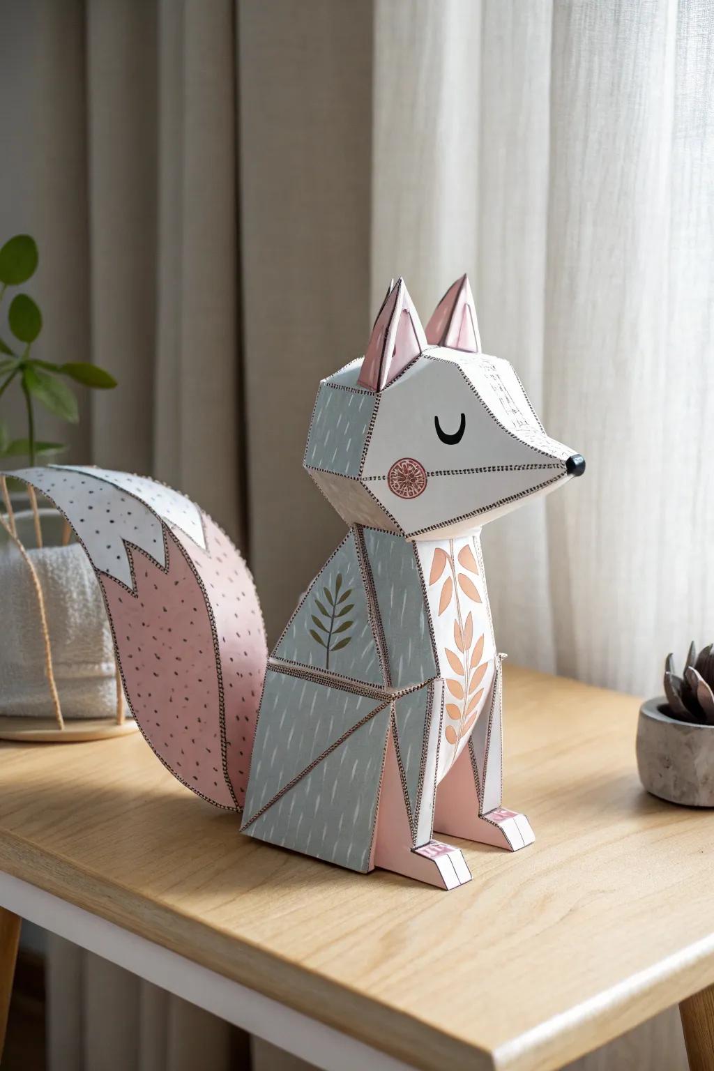 Unleash creativity with this charming paper fox puppet—a perfect indoor activity for kids!