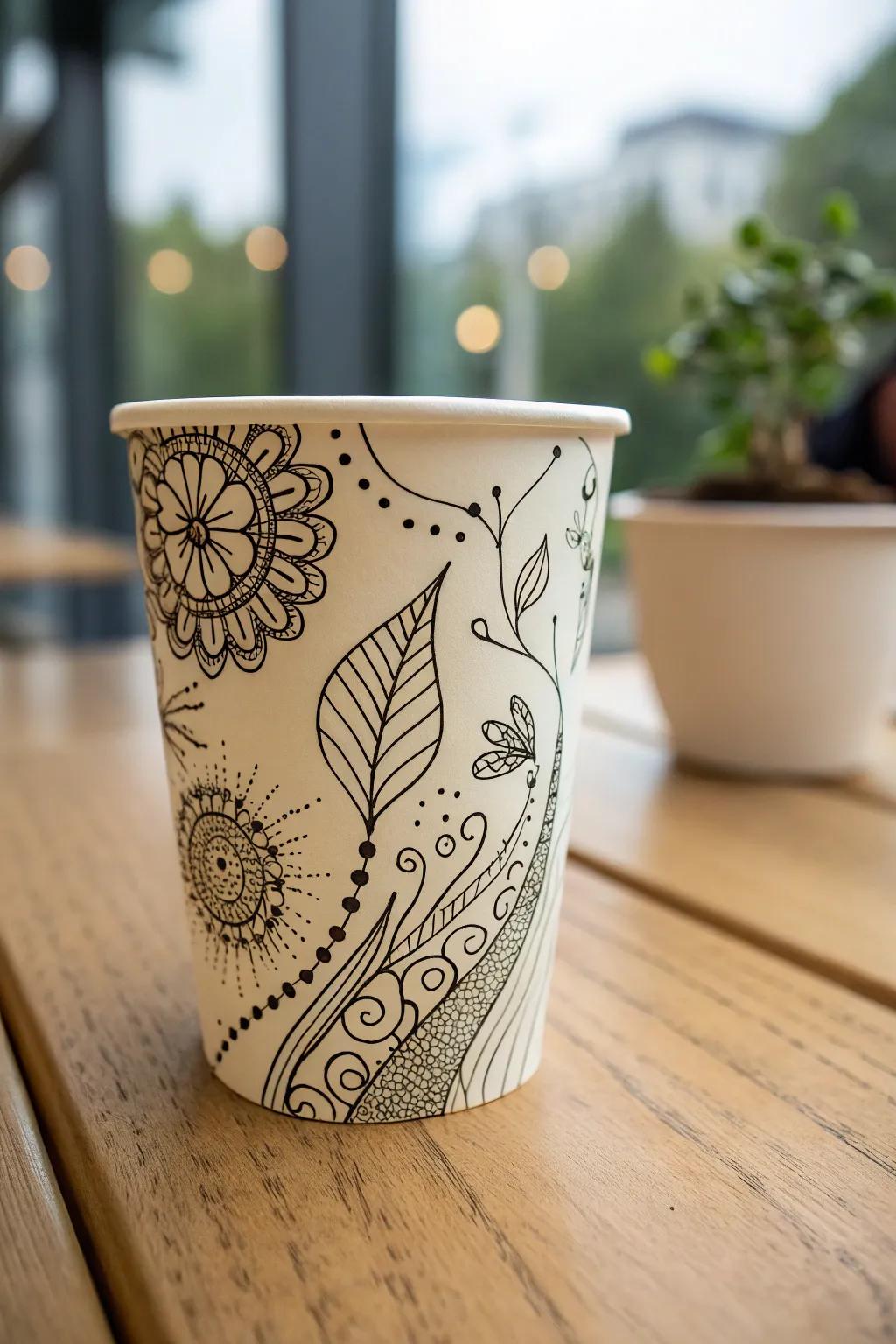 Transform everyday moments with personalized art on paper cups, where simplicity meets creativity.