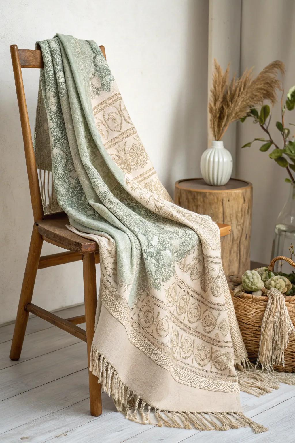 Wrap yourself in warmth and sustainability with this eco-friendly prayer blanket.