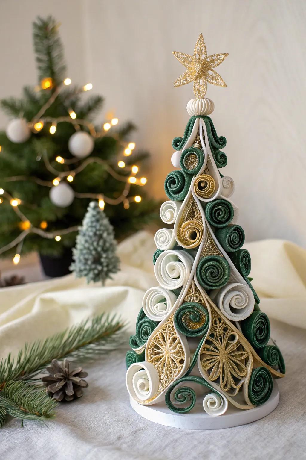 Embrace the festive spirit with minimalist quilled elegance this holiday season.