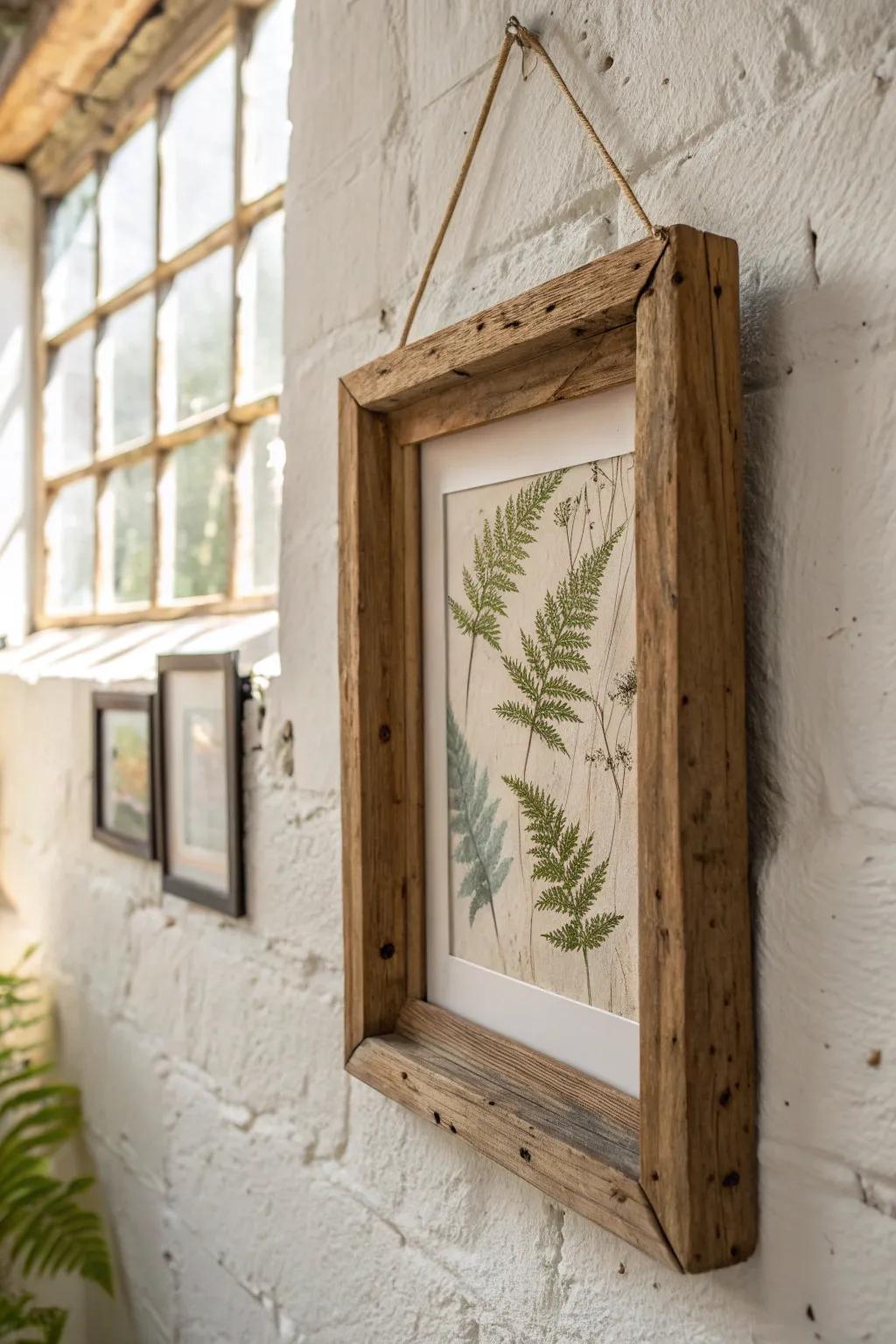 Bring nature indoors with rustic wall art that inspires creativity.