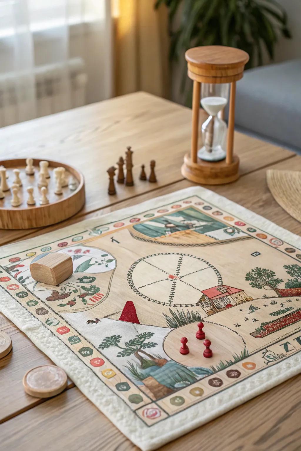 Embark on a timeless journey with our hand-painted time travel adventure board game.