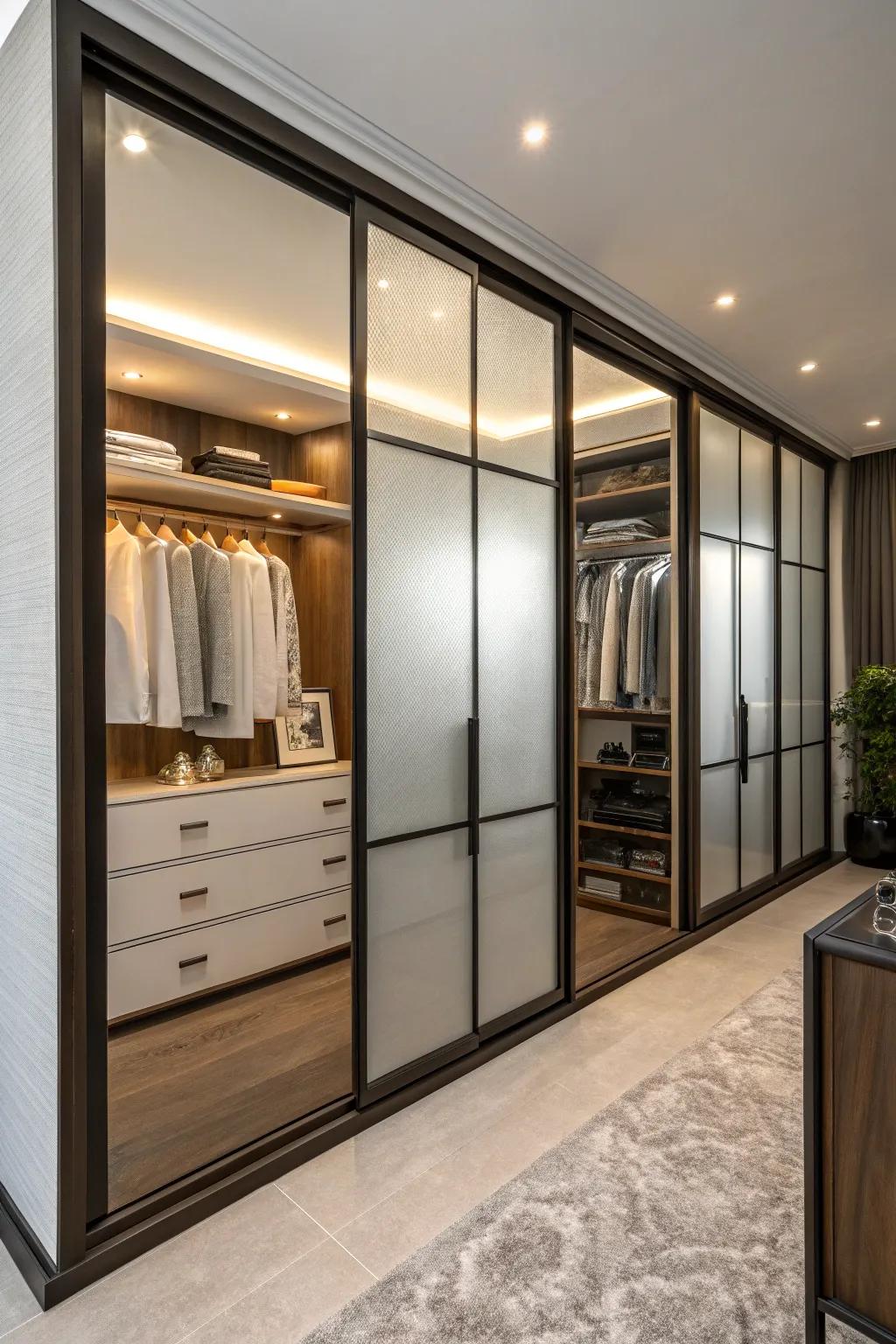 Choose door styles that complement your room's aesthetic.