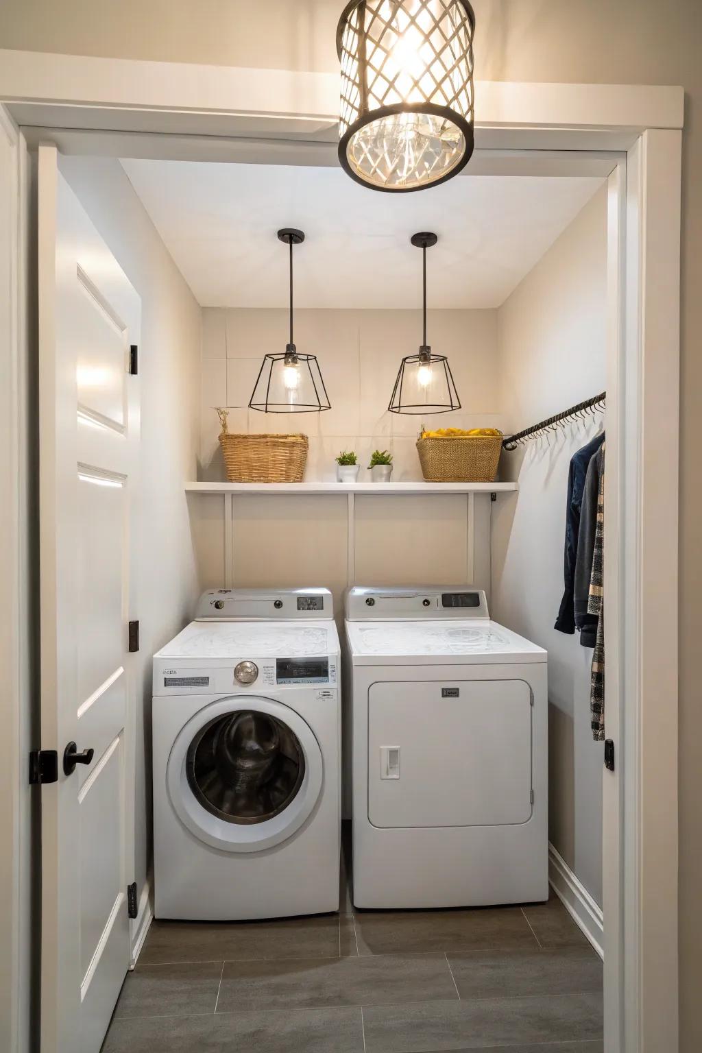 Bright lighting makes any space more inviting.