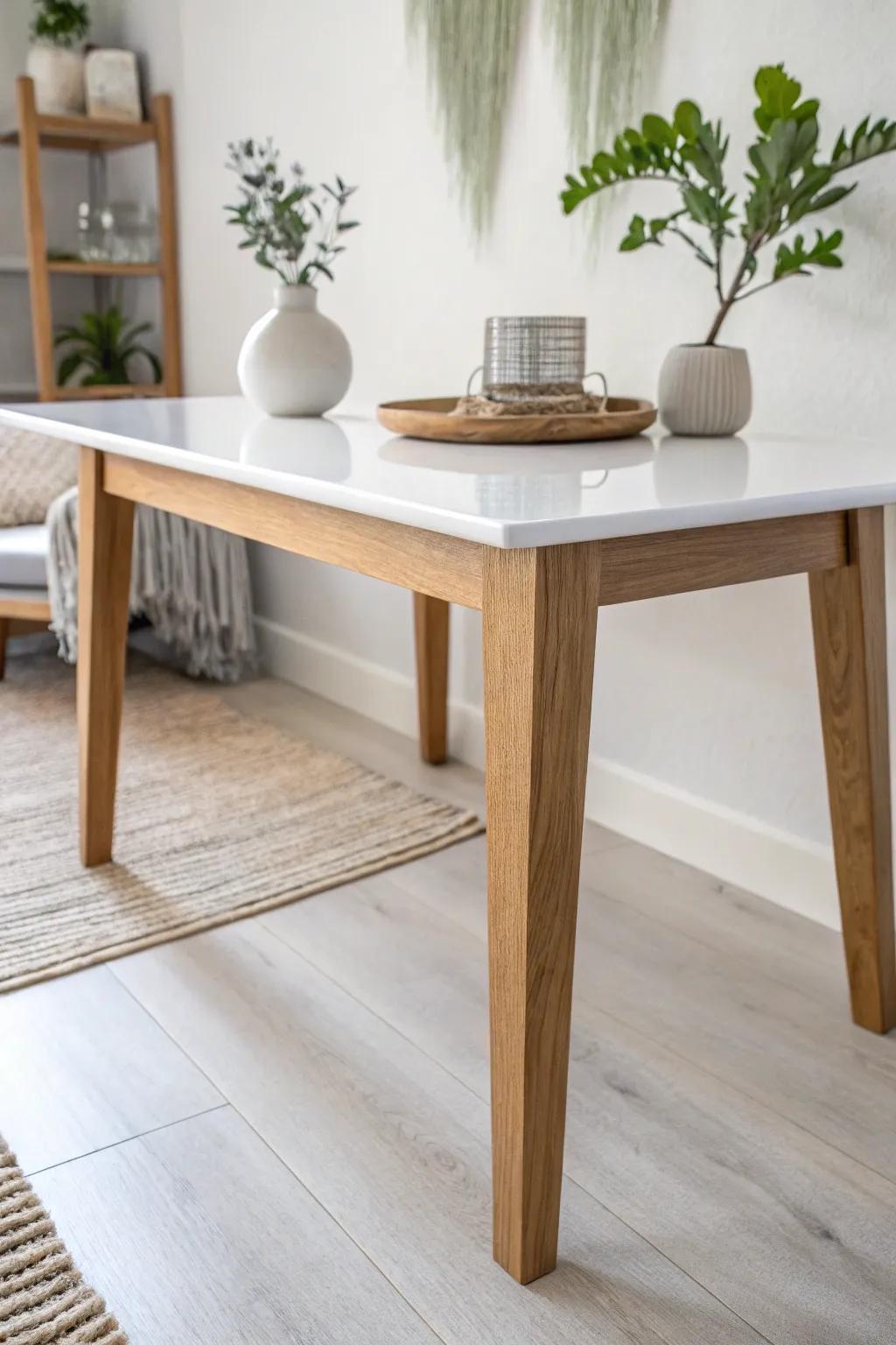 Elevate your space with the enchanting illusion of floating shelf legs.