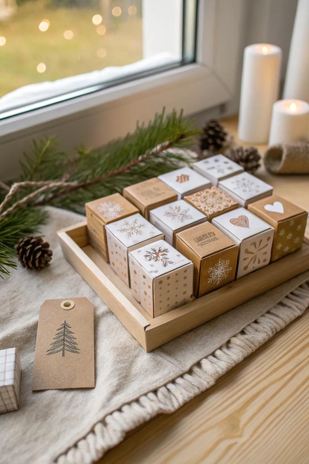 Discover the charm of a handcrafted Tiny Box Advent Calendar—a delightful countdown to the holidays with a touch of Scandinavian elegance.