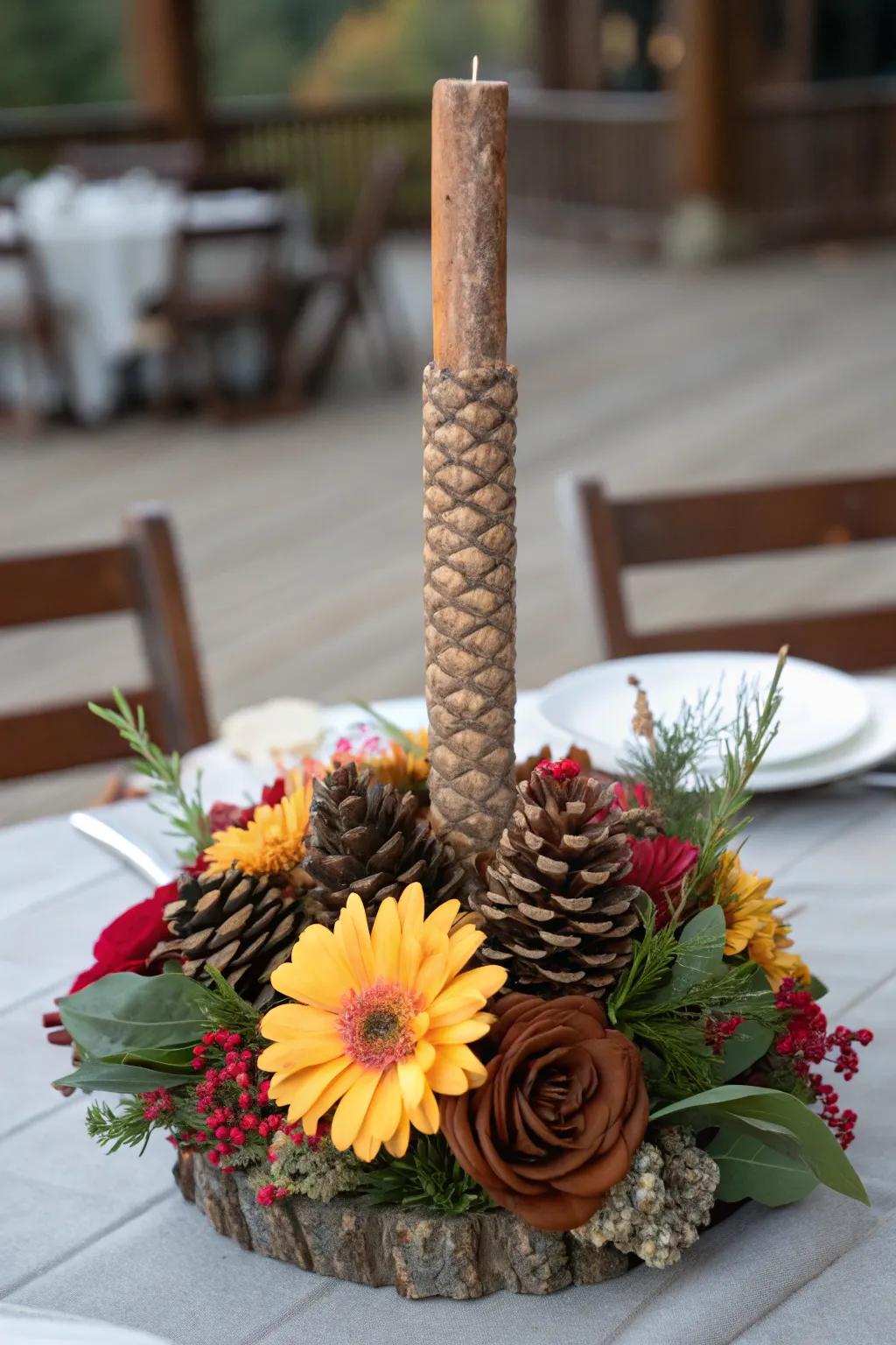 Elevate your space with a bold blend of nature and craftsmanship.