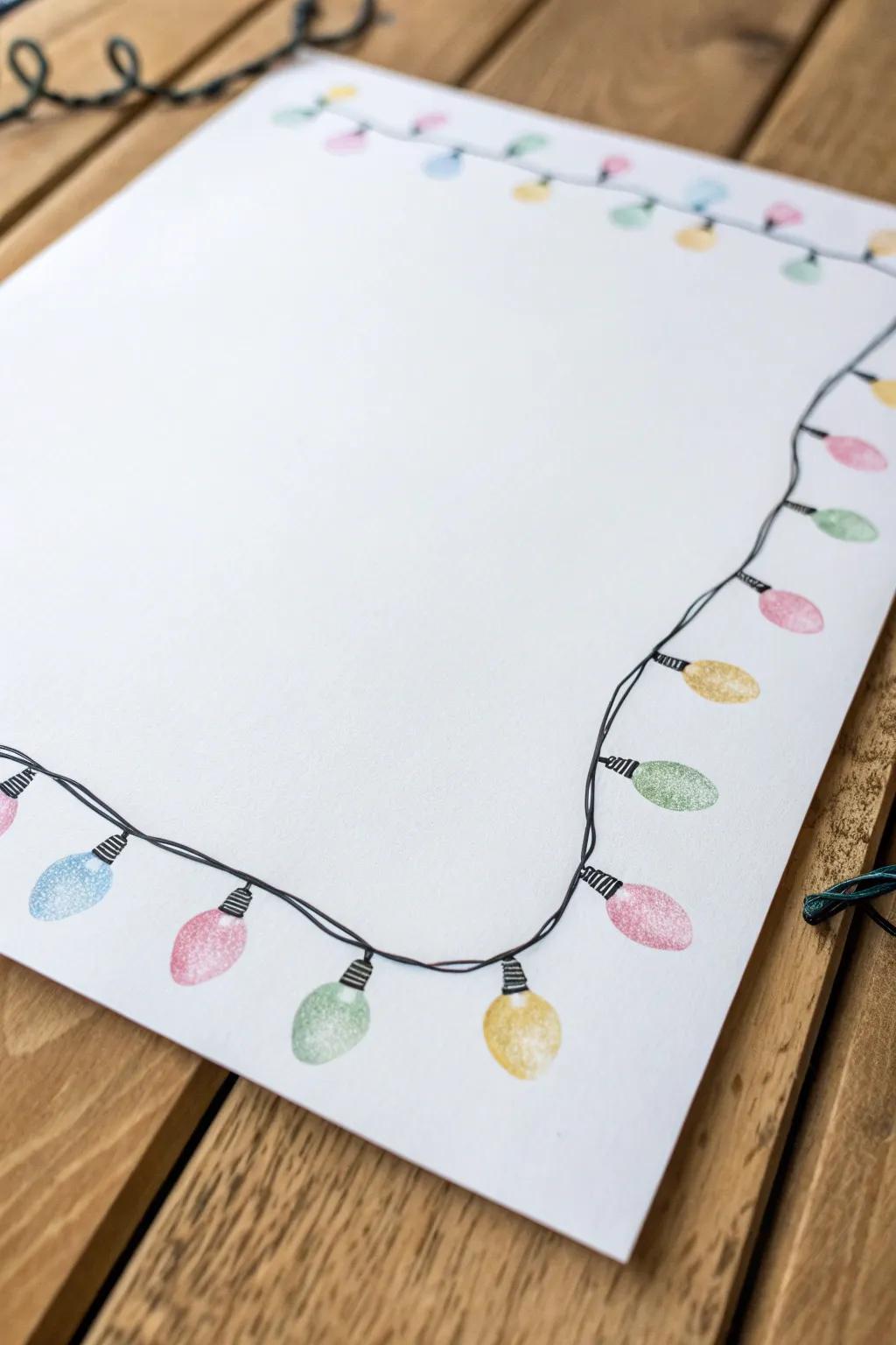 Crafting Joy: Simple Fingerprint String Lights to Spark Holiday Cheer!