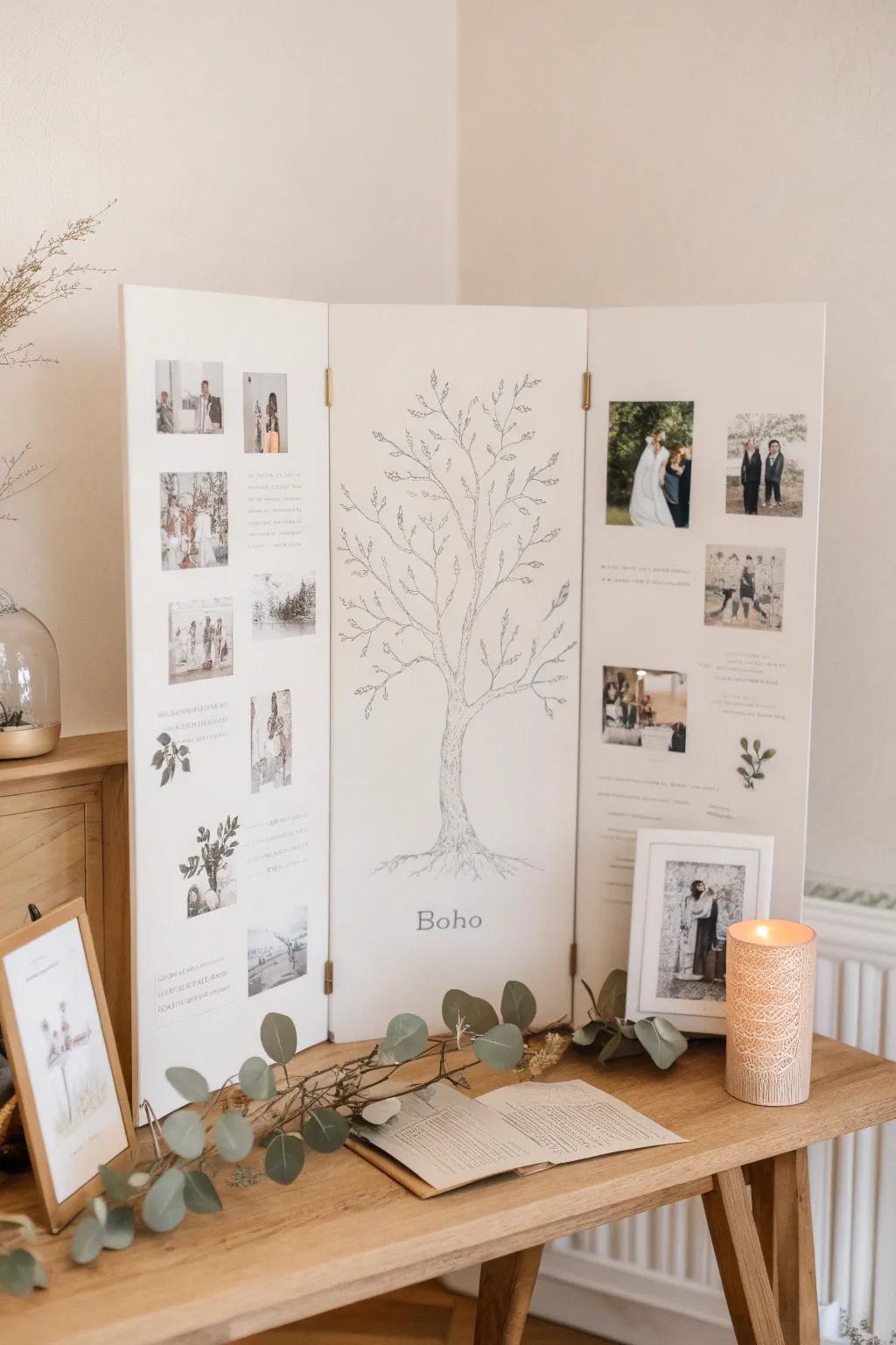 Celebrate your roots with a beautifully crafted family heritage display, perfect for meaningful gatherings.