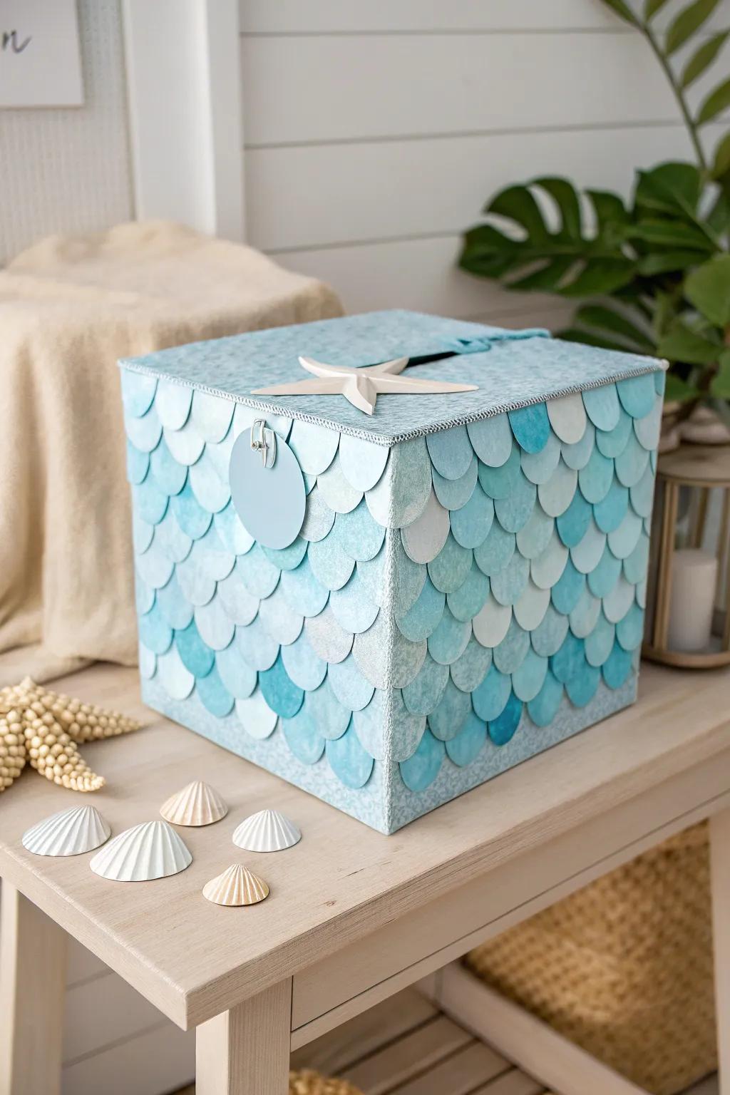 Dive into creativity with this enchanting mermaid valentine box, perfect for a touch of oceanic elegance!
