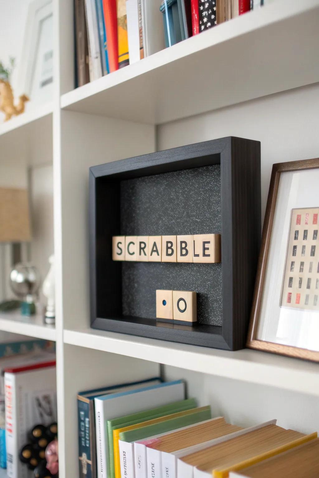 Inspire yourself daily with a typography shadow box.
