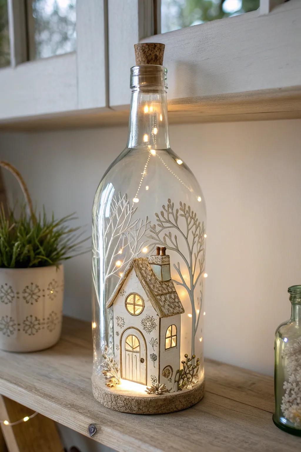 Bring a touch of enchantment to your space with this whimsical fairy house light.